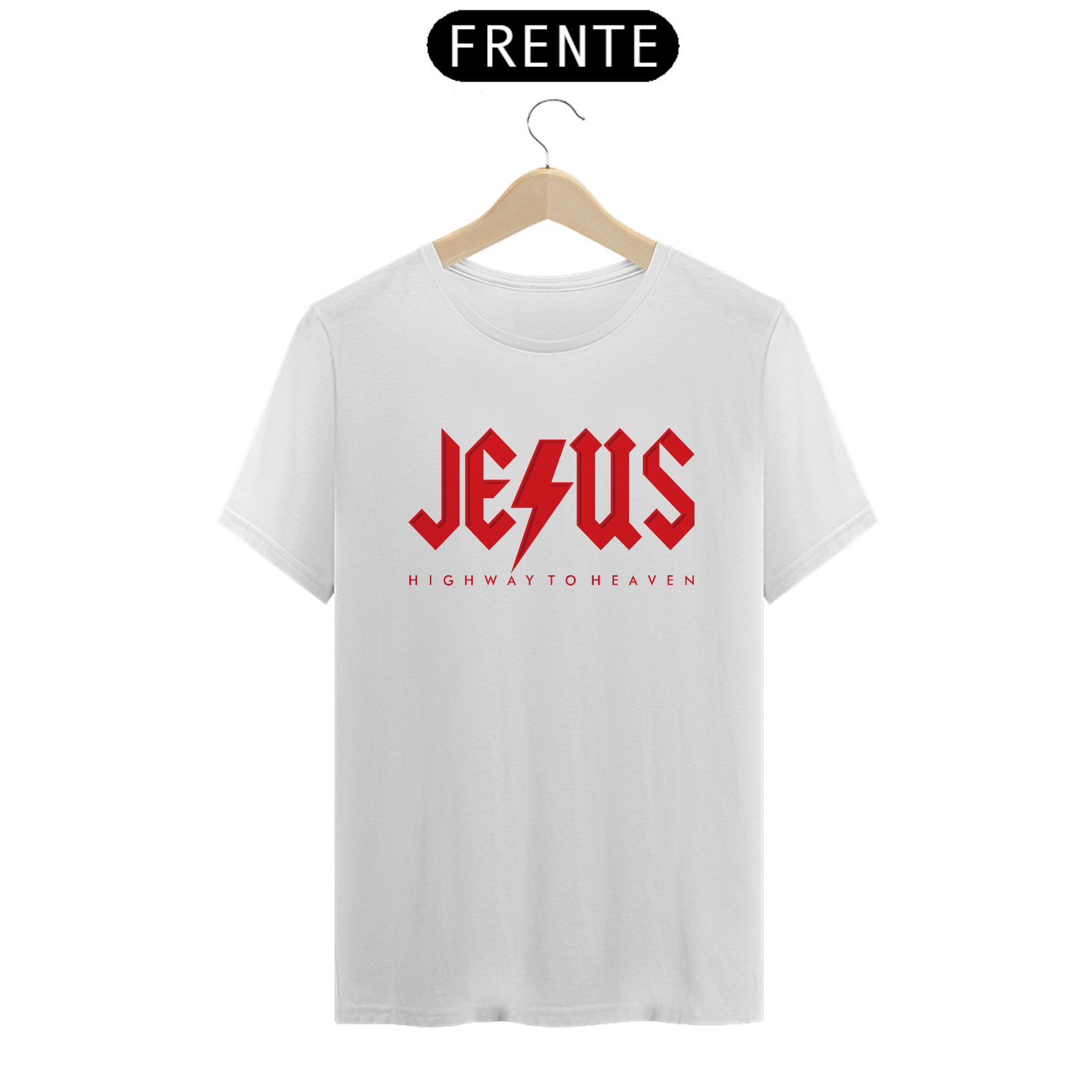 Camiseta masculina Jesus é o caminho para o céu
