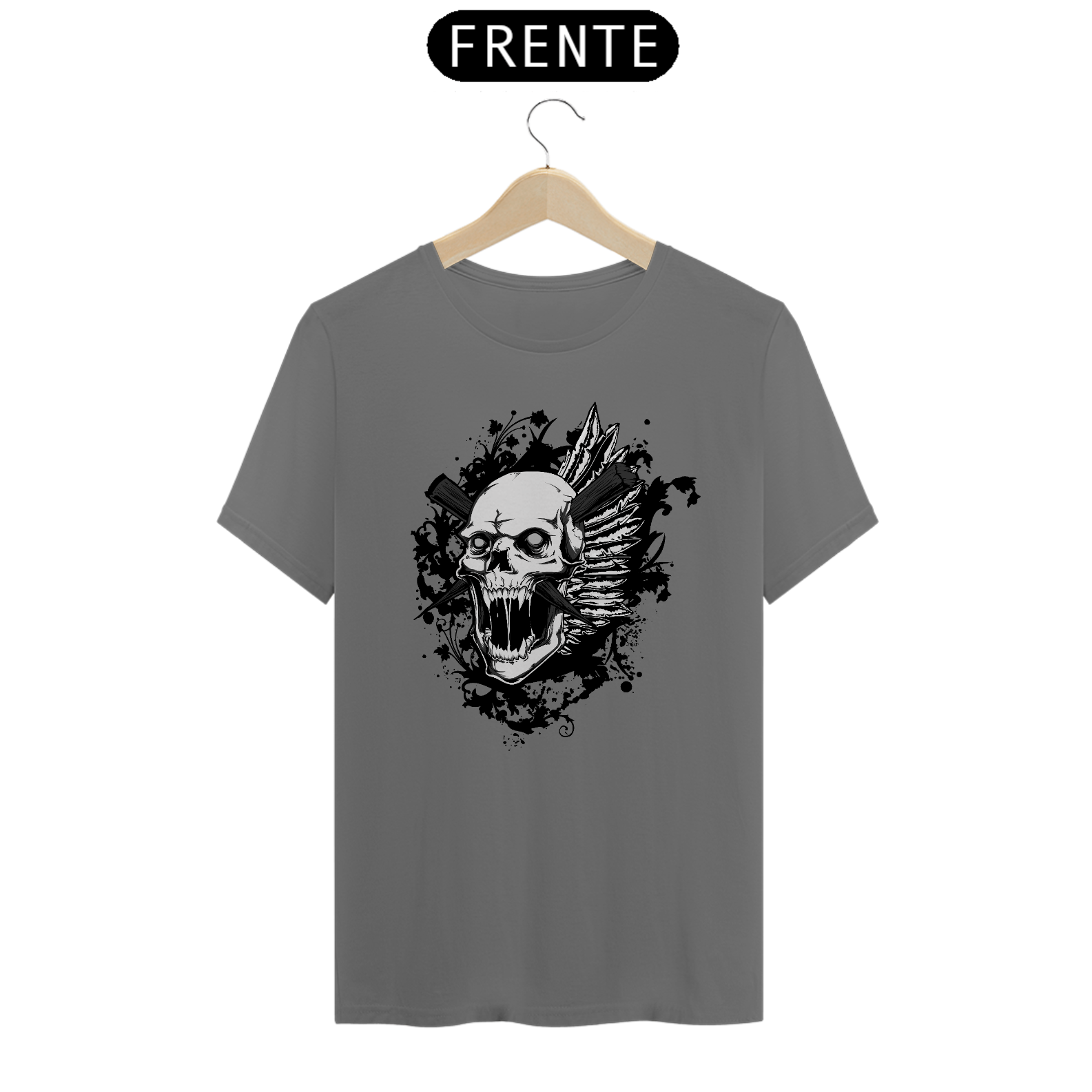 Camiseta estonada Black Skull