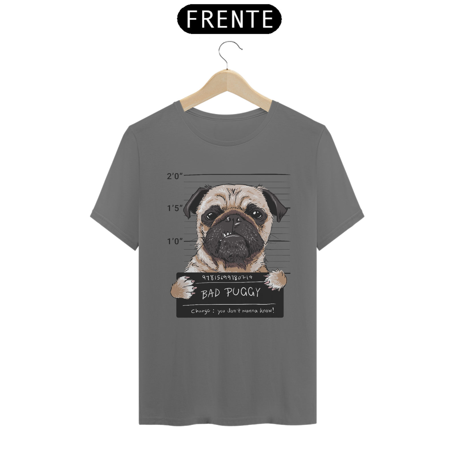 Camiseta estonada Bad Puggy