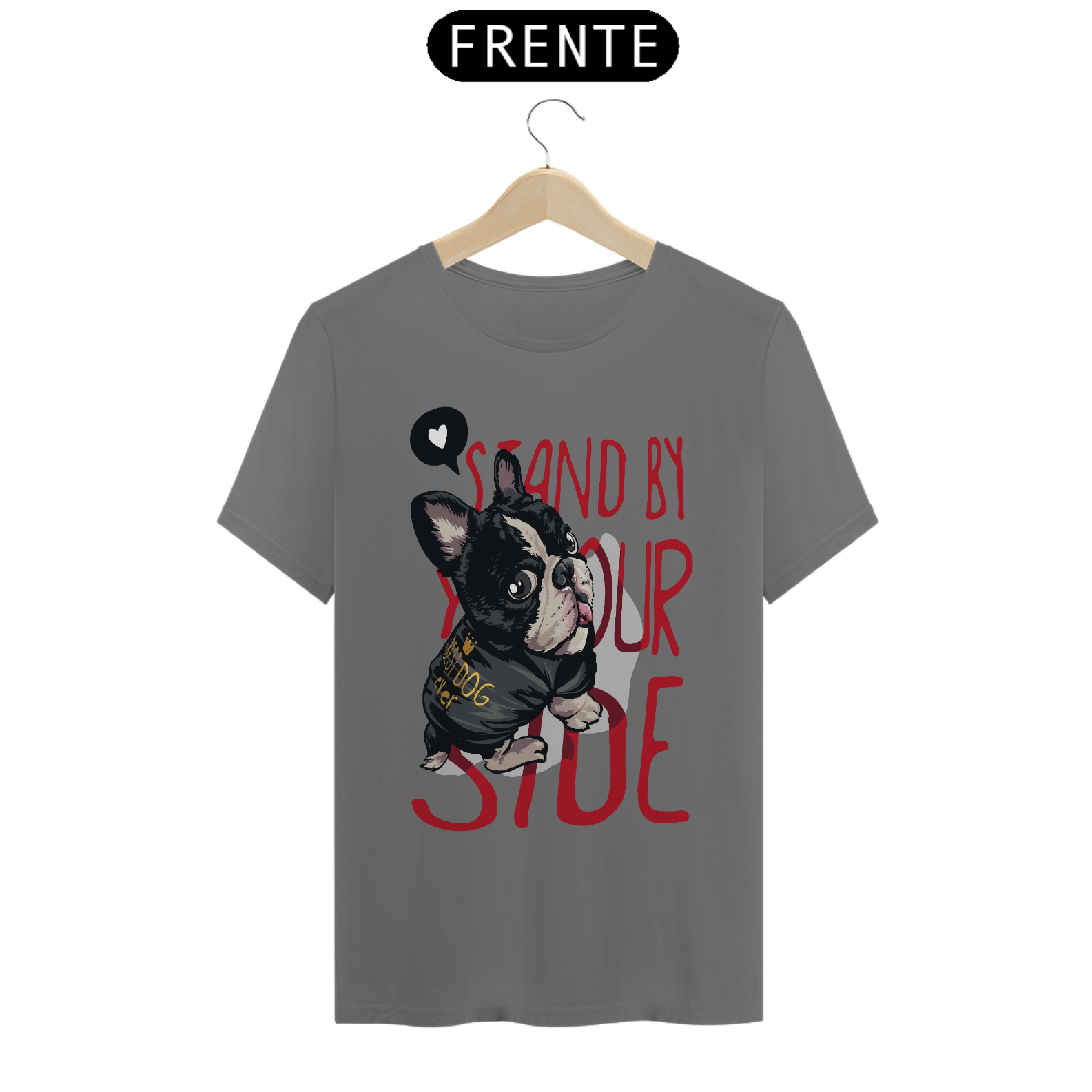 Camiseta masculina estonada Puggy