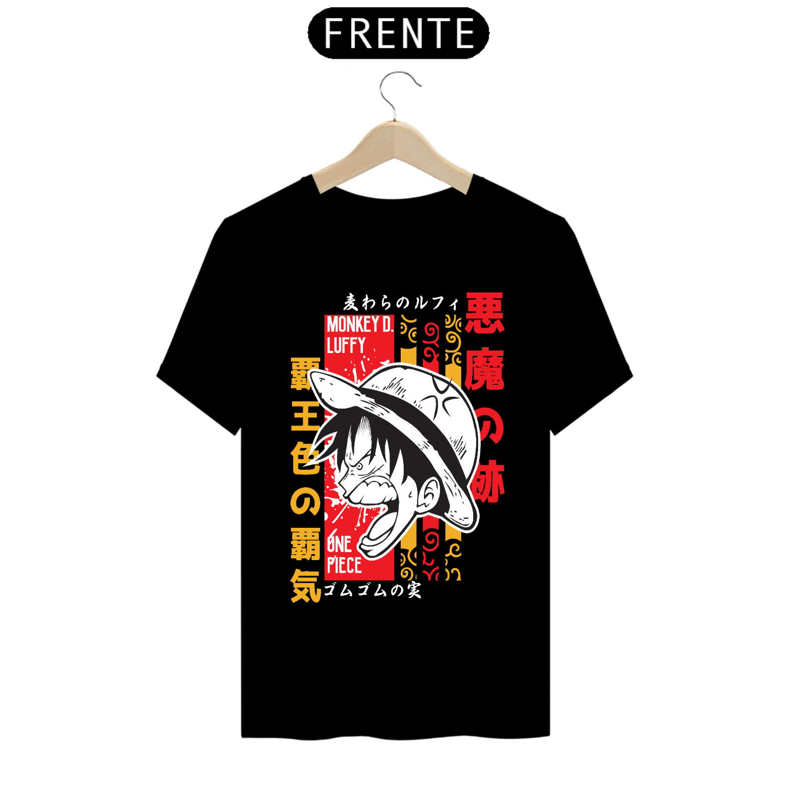 Camiseta masculina Luffy
