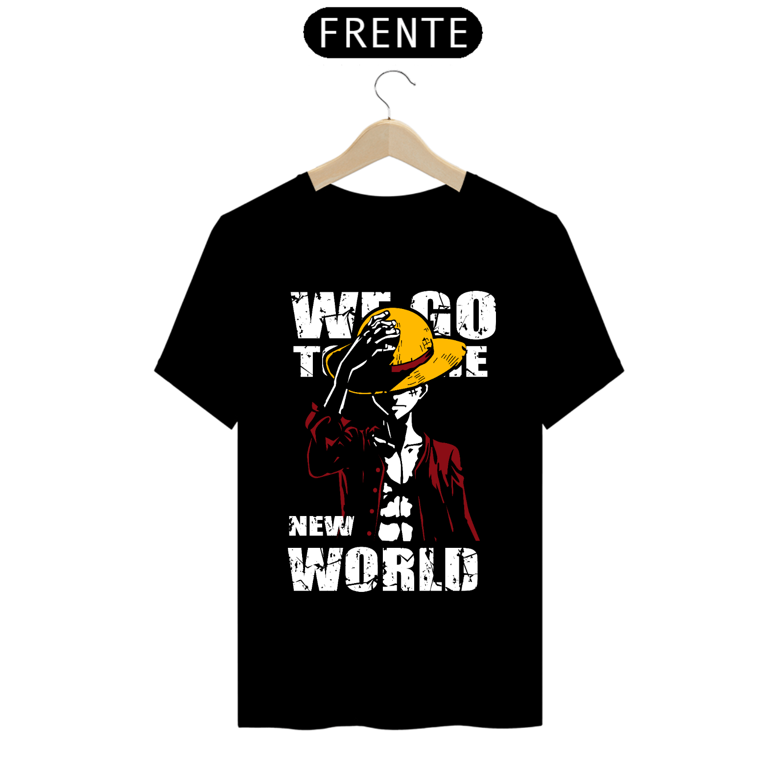 Camiseta masculina Pirata do chapéu de palha