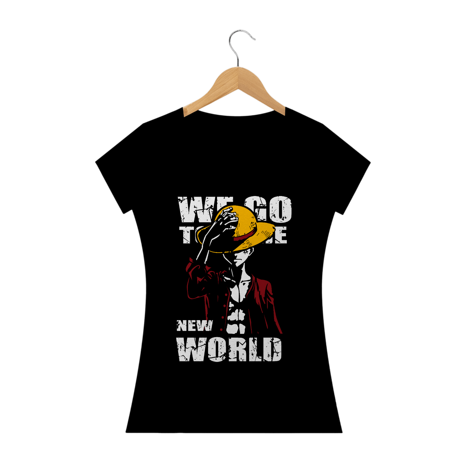 Camiseta feminina Pirata do chapéu de palha