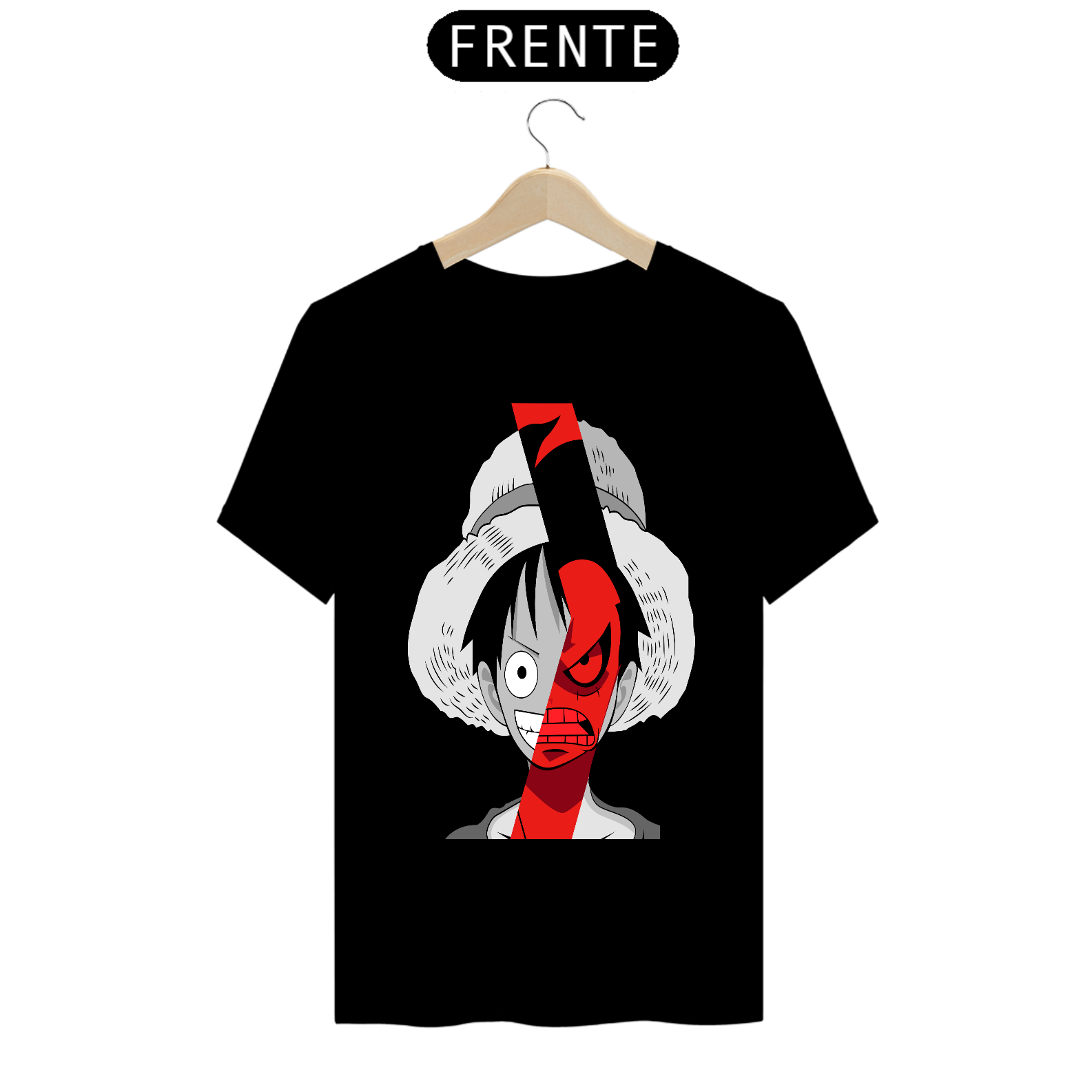 Camiseta masculina Luffy