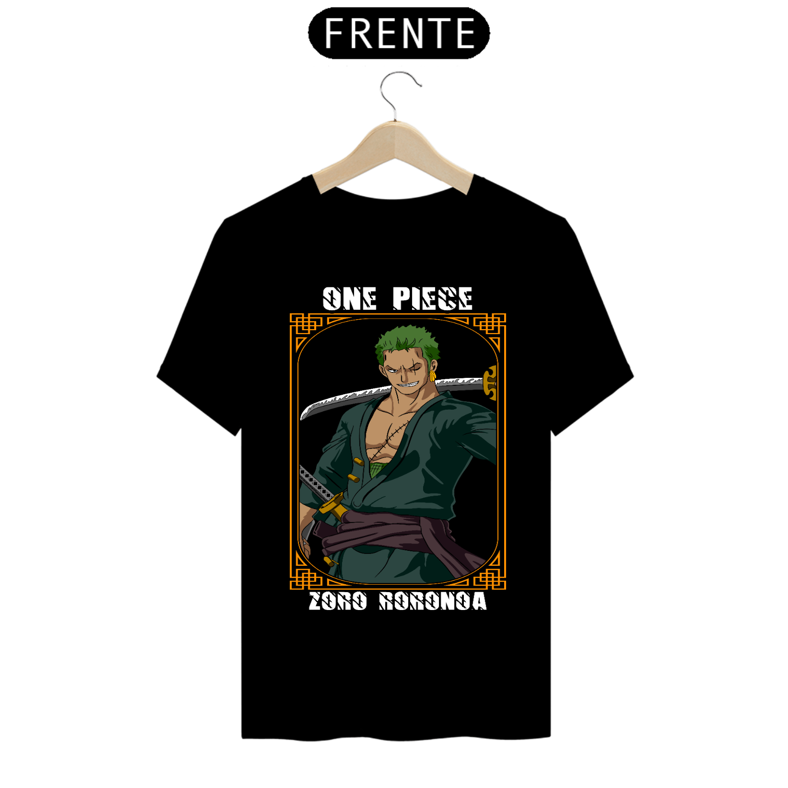 Camiseta masculina Roronoa Zoro