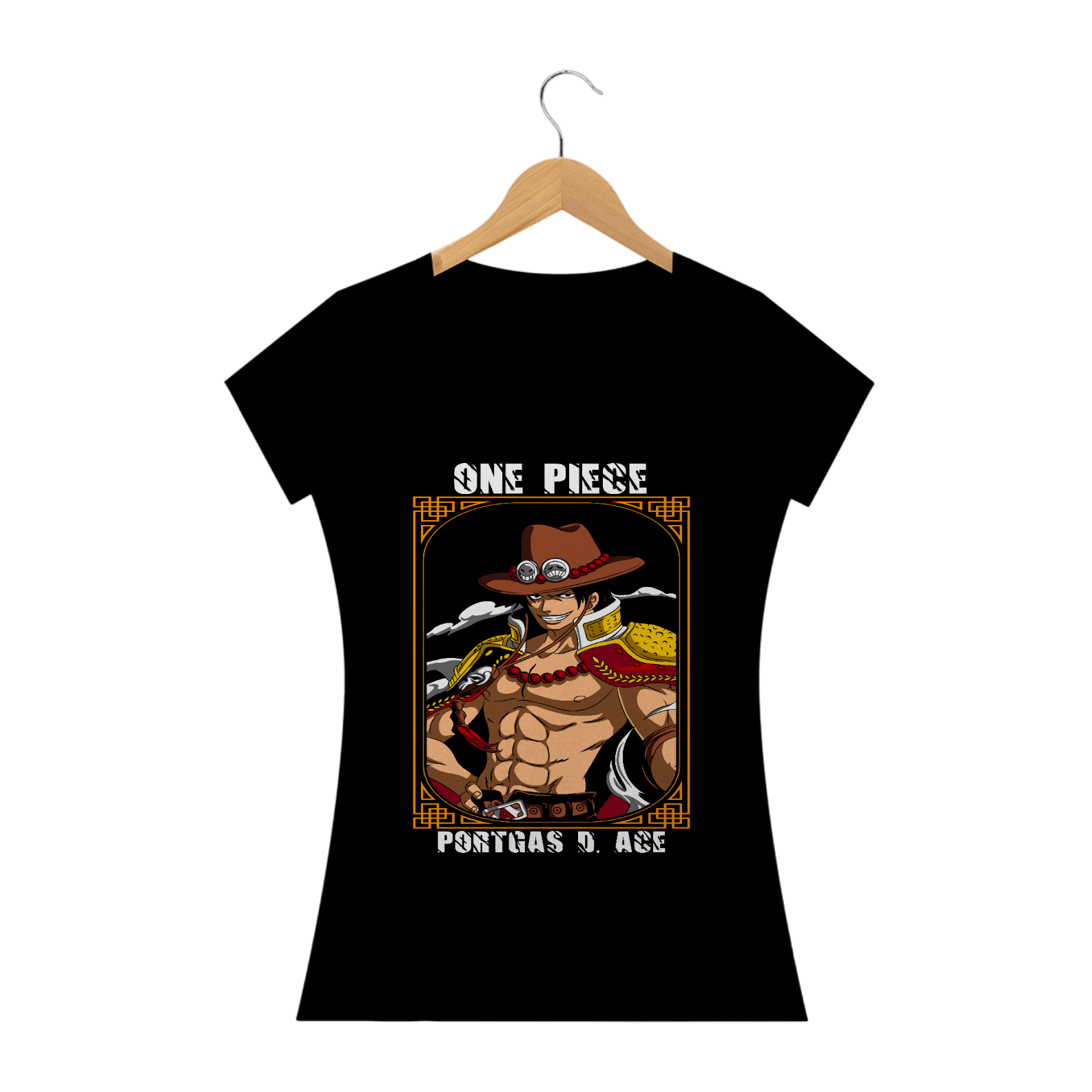 Camiseta feminina Portgas D Ace