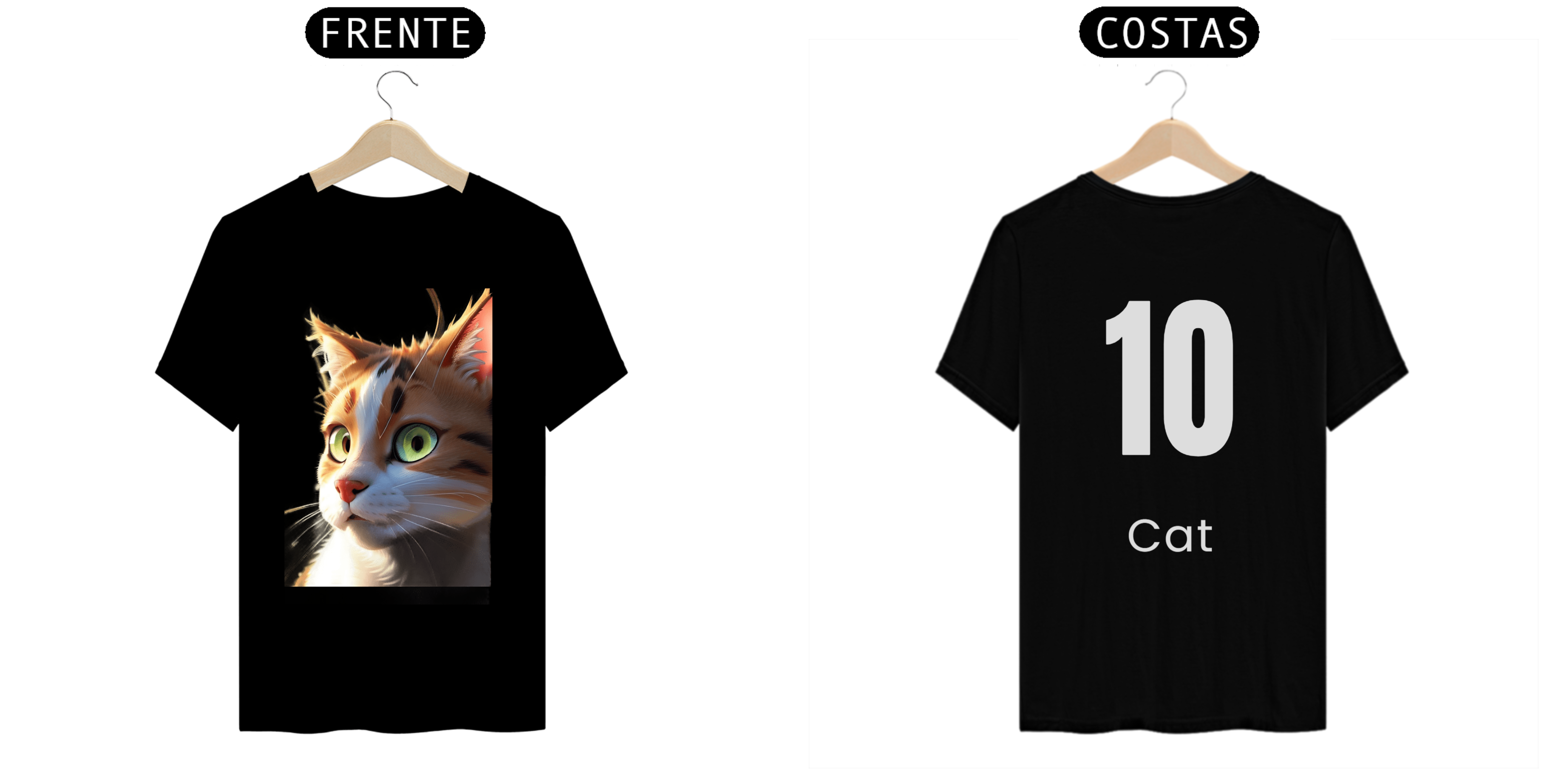 Nome do produto  10 Vezes Gato: Camiseta Cheia de Charme