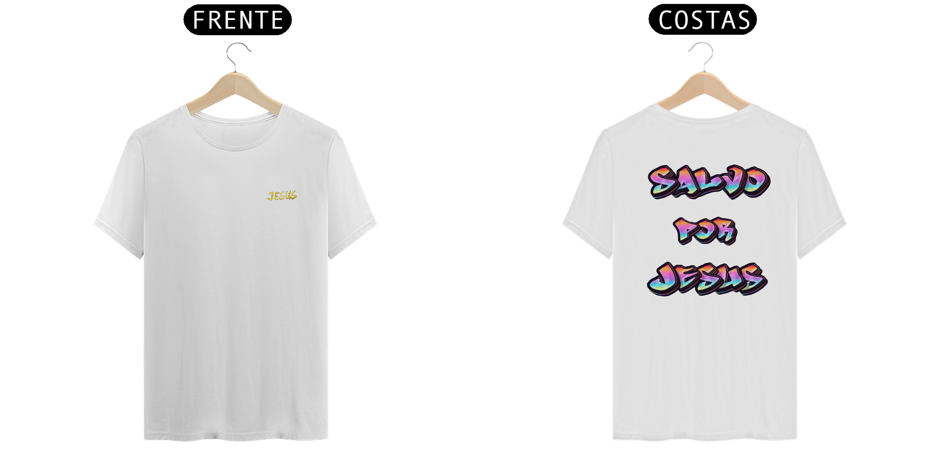 T-SHIRT CLÁSSICA SALVO POR JESUS