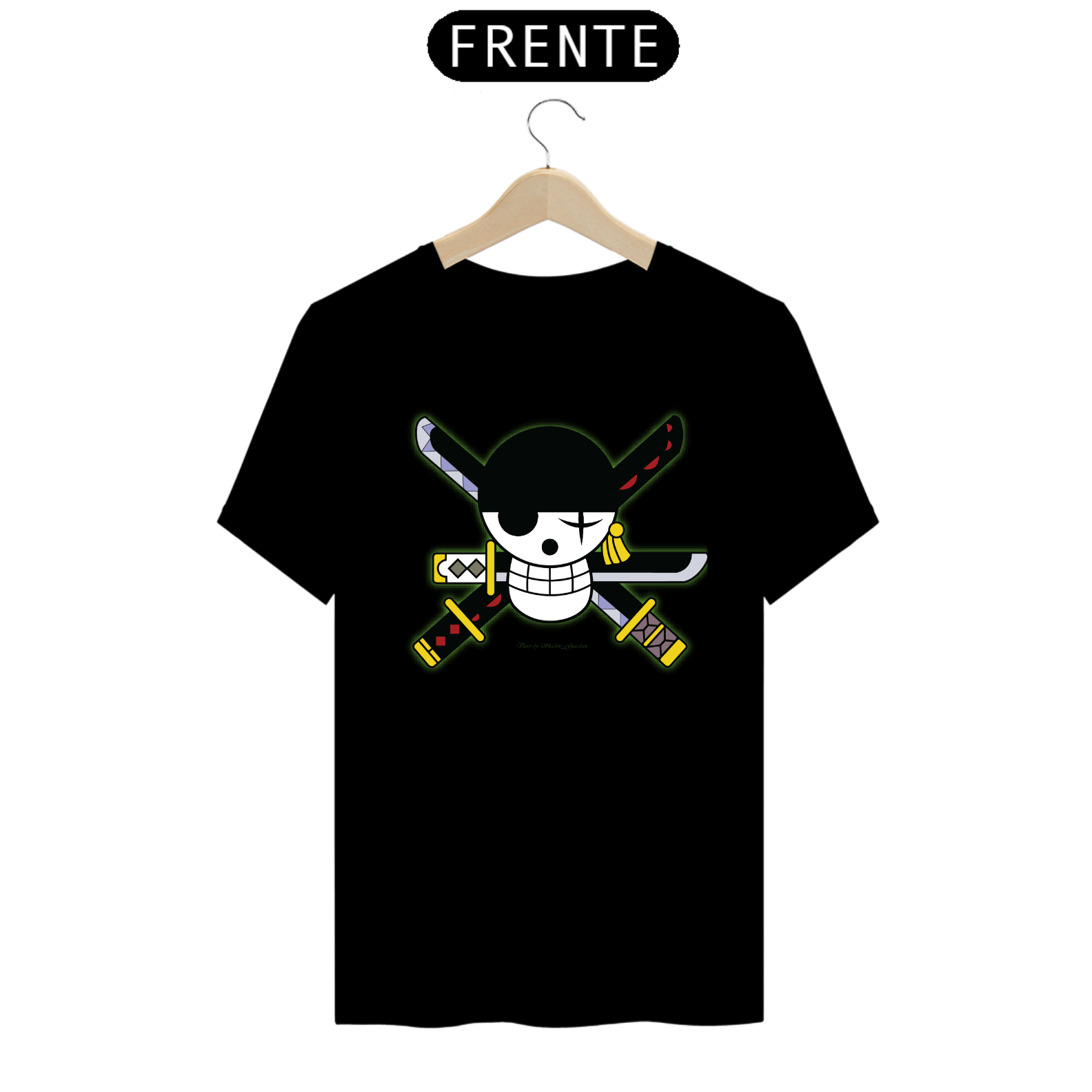 Nome do produto: camisa preta zoro  caveira