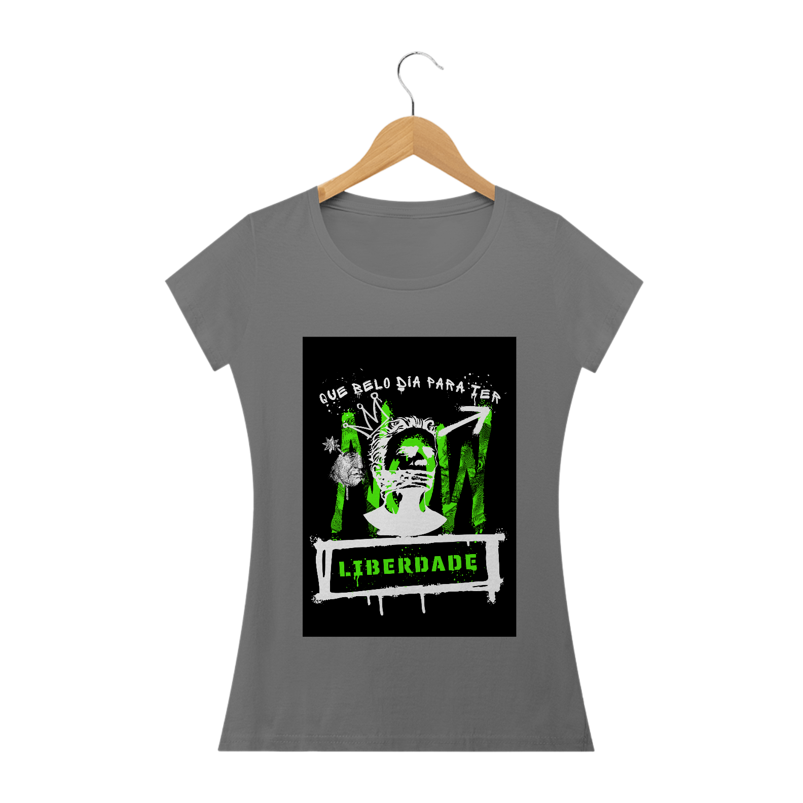 Camiseta BABY LONG ESTONADA R2N Liberdade 