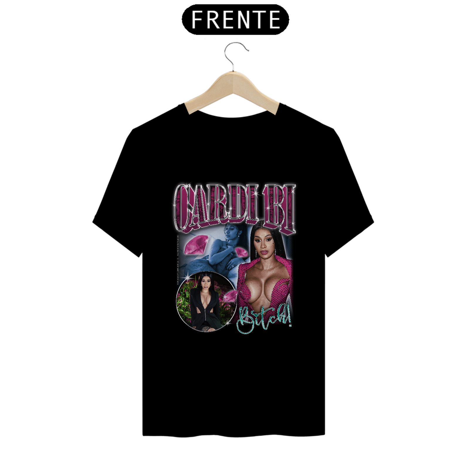 Nome do produto: Camiseta Bootleg - Cardi Bi