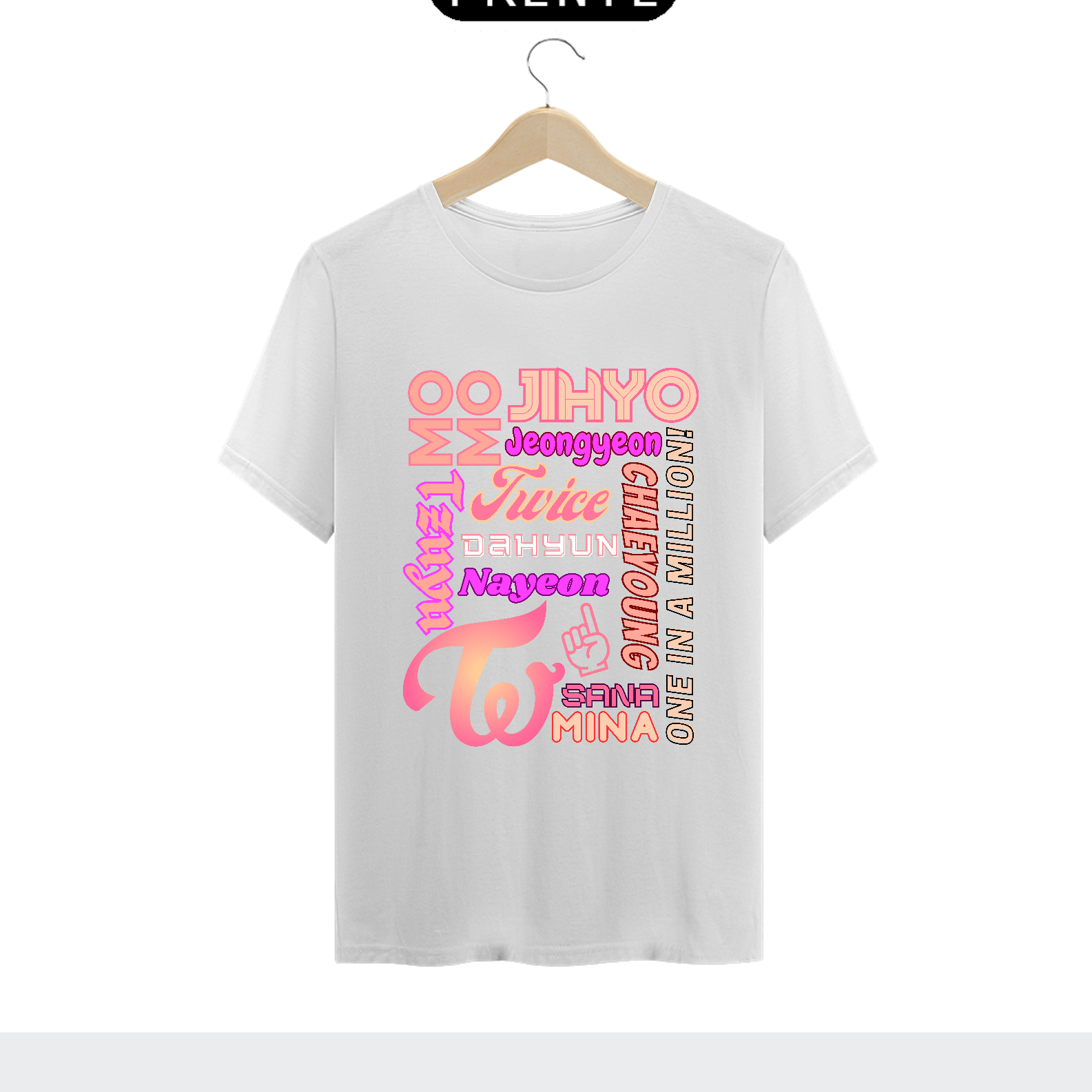 Camiseta Masculina - Membros TWICE