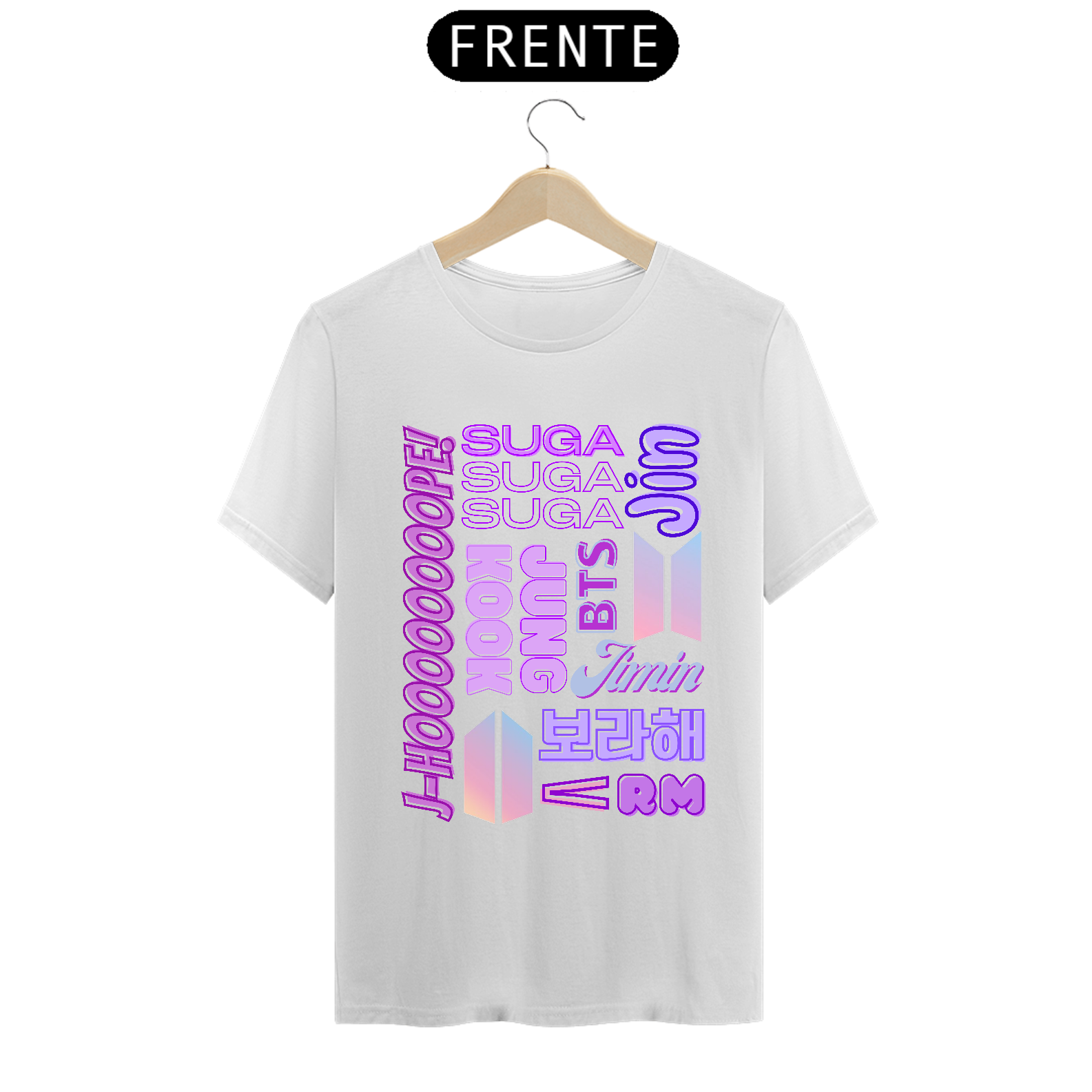 Camiseta Masculina - Membros BTS