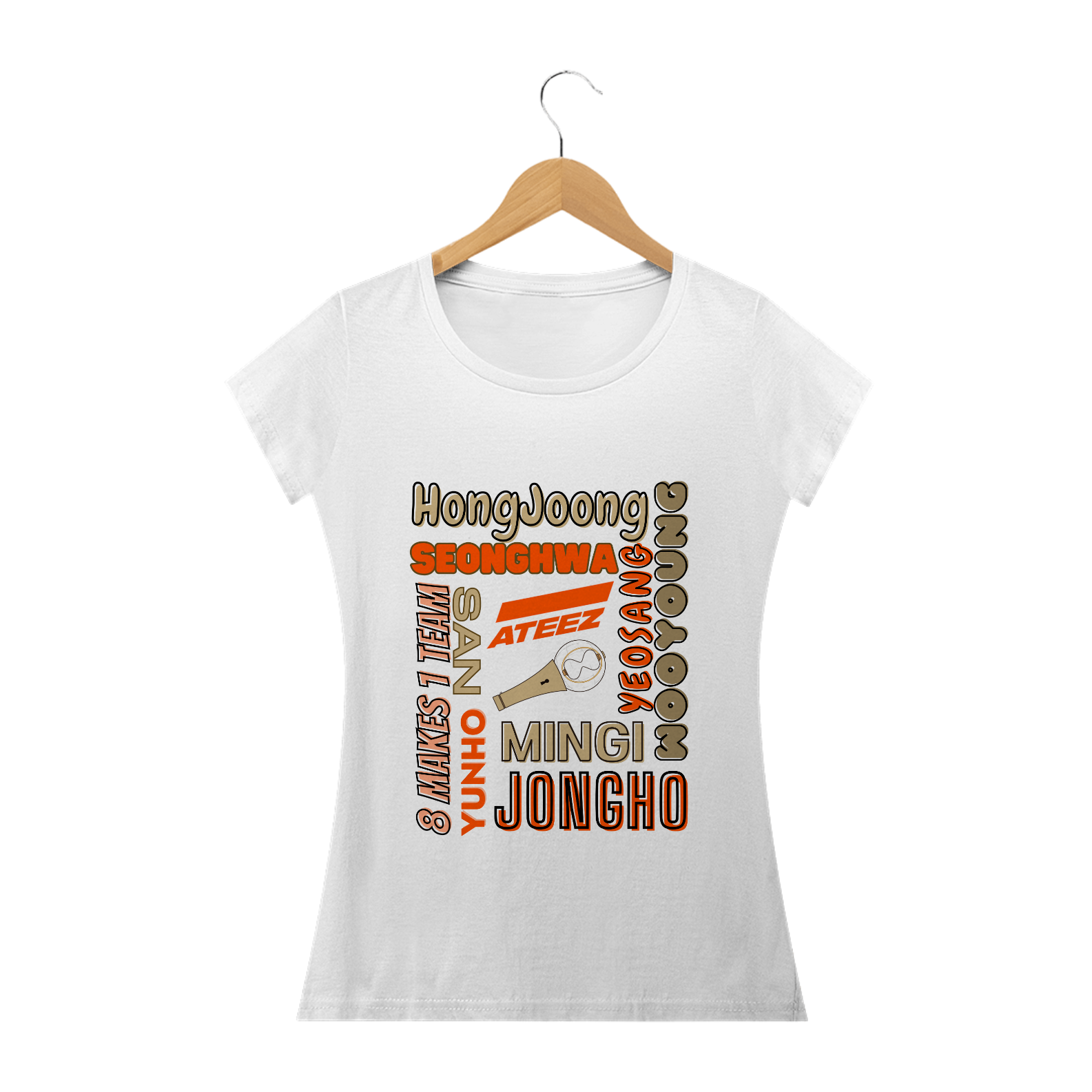 Camiseta Babylook - Membros ATEEZ