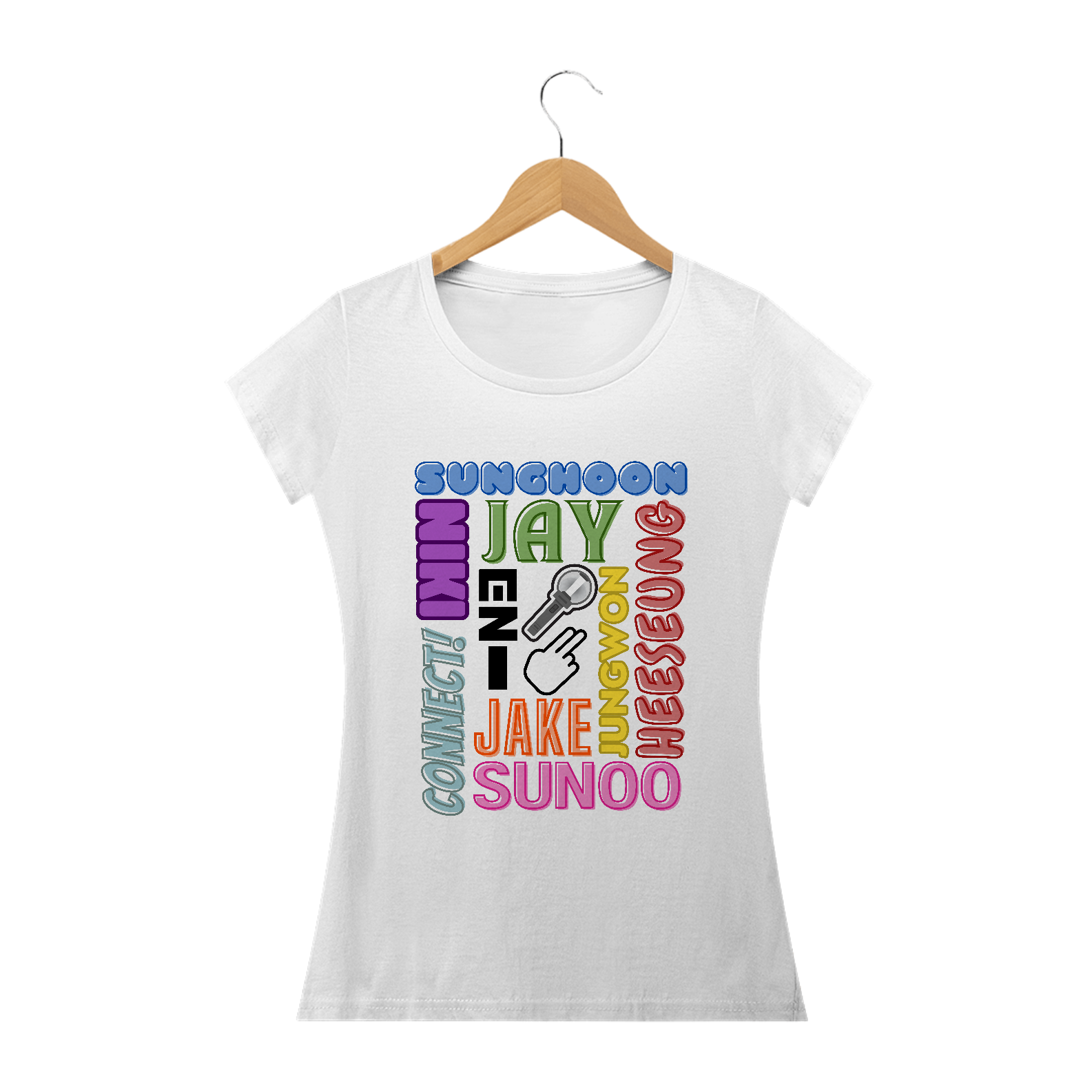 Camiseta Babylook - Membros ENHYPEN