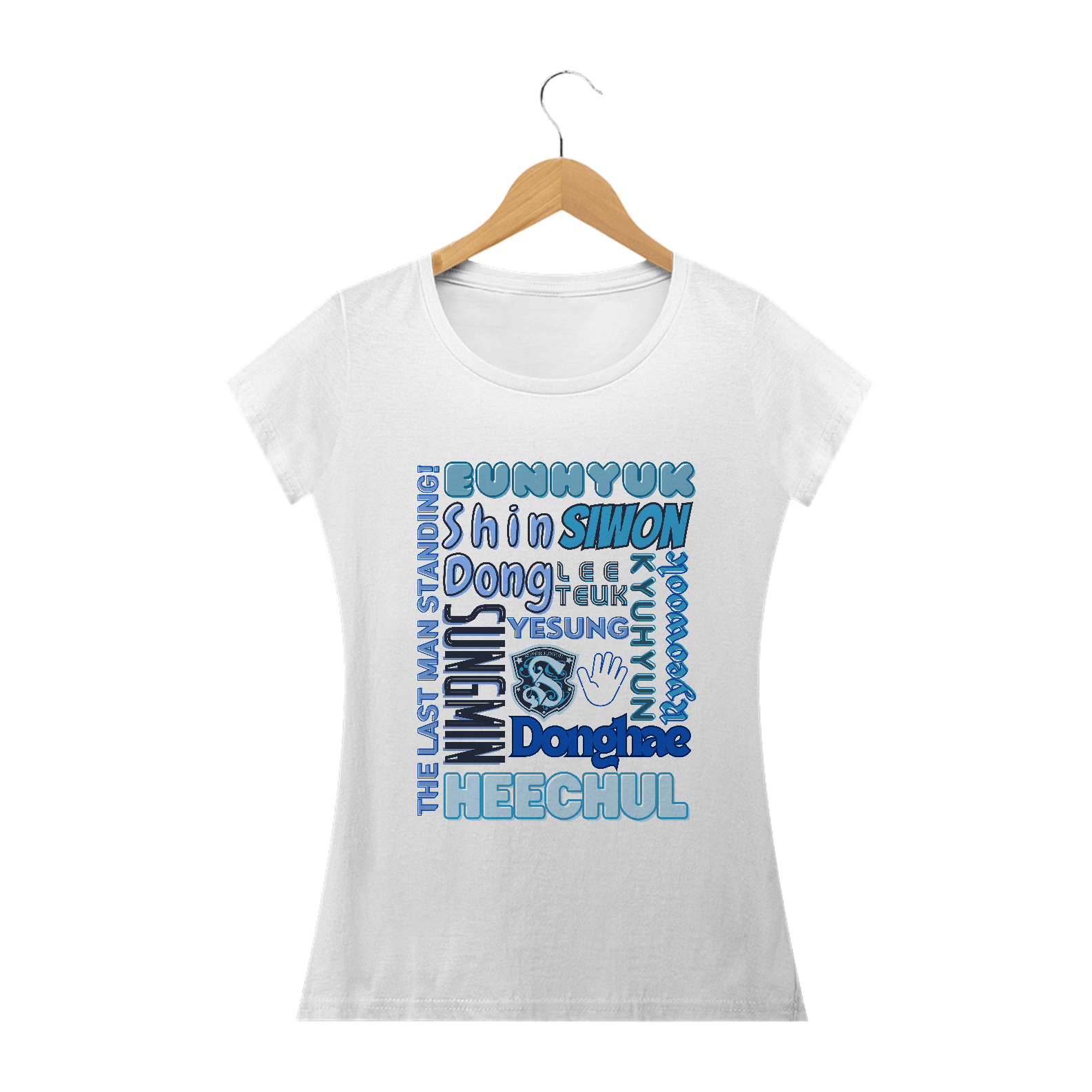 Camiseta Babylook - Membros Super Junior