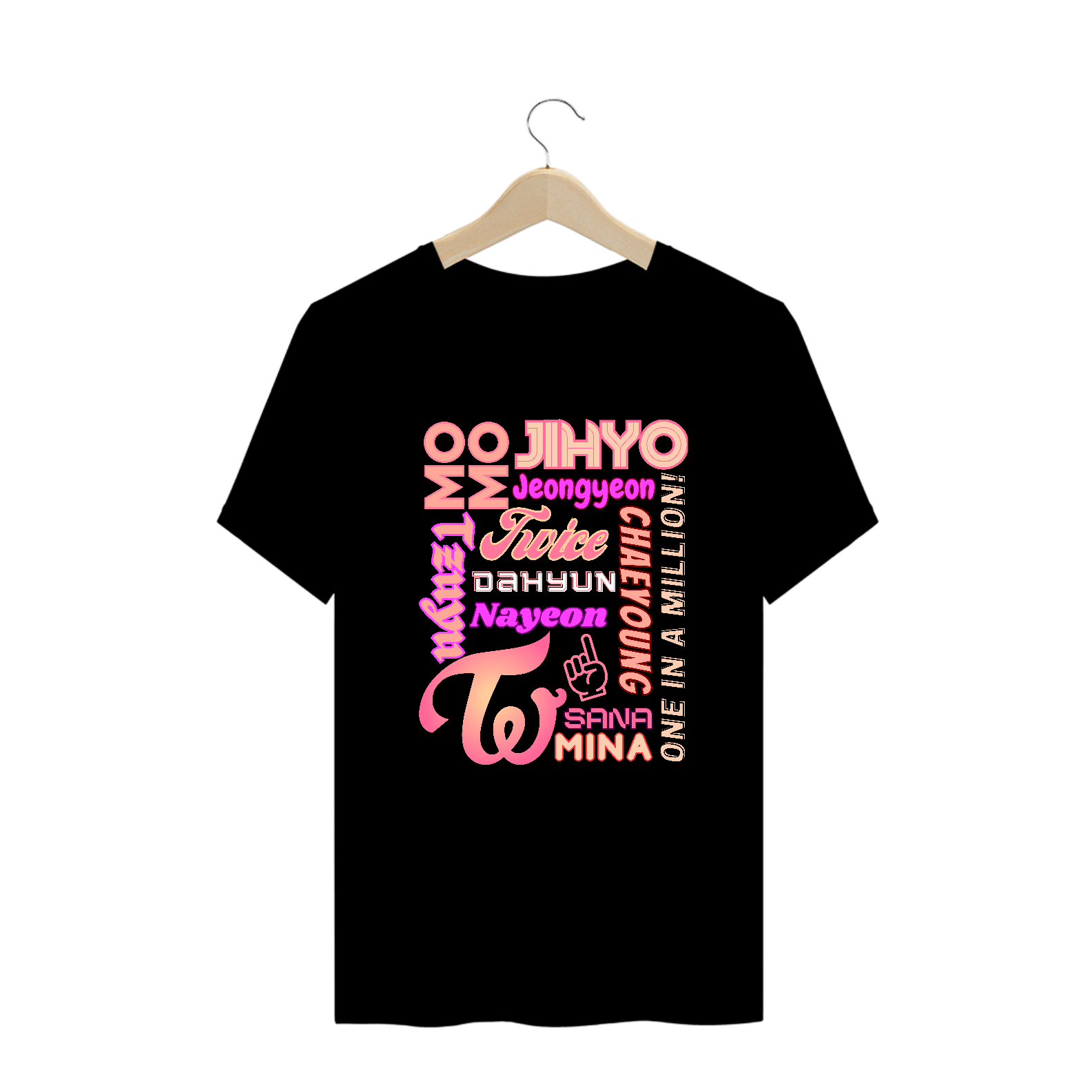 Camiseta Plus Size - Membros TWICE