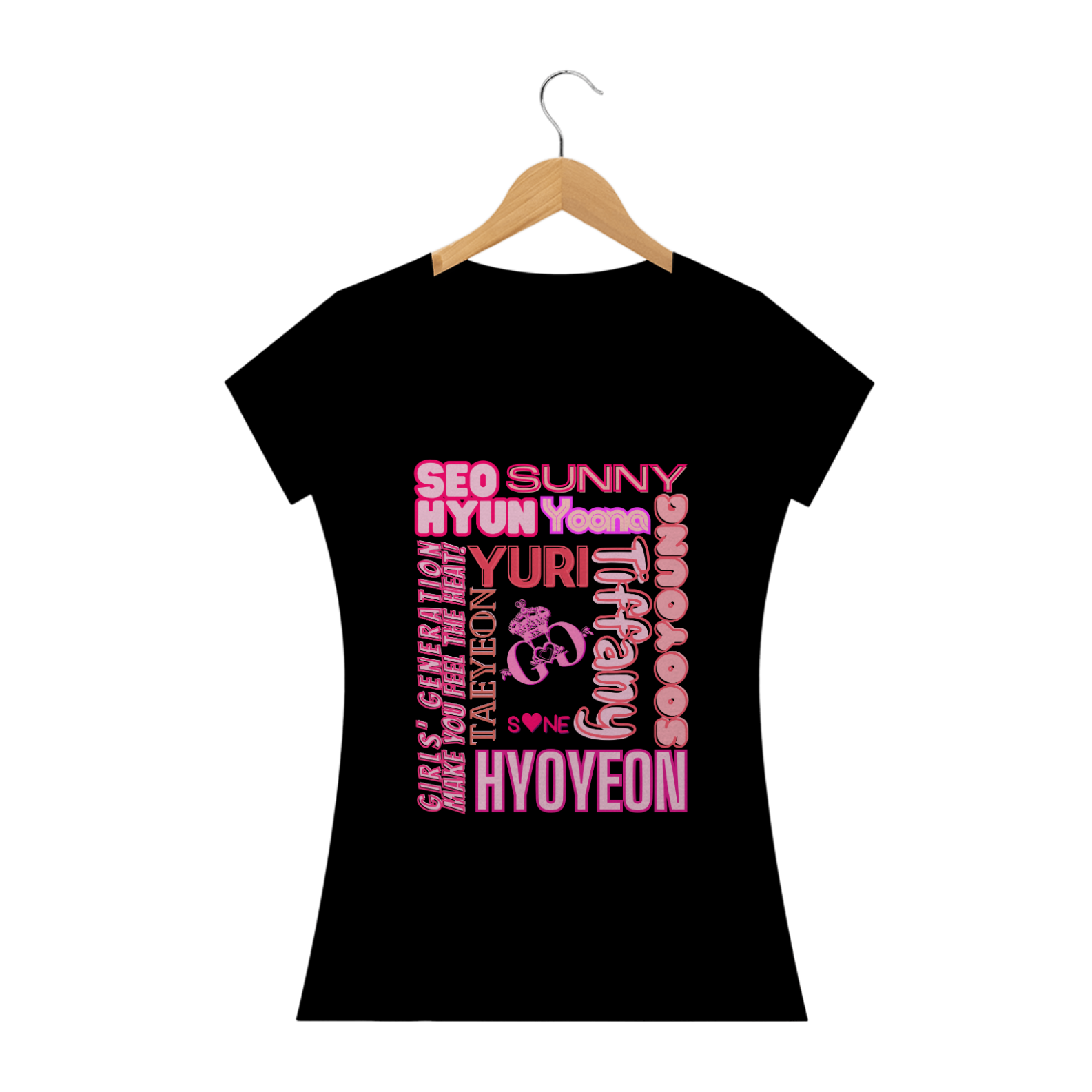 Camiseta Babylook - Membros Girls' Generation