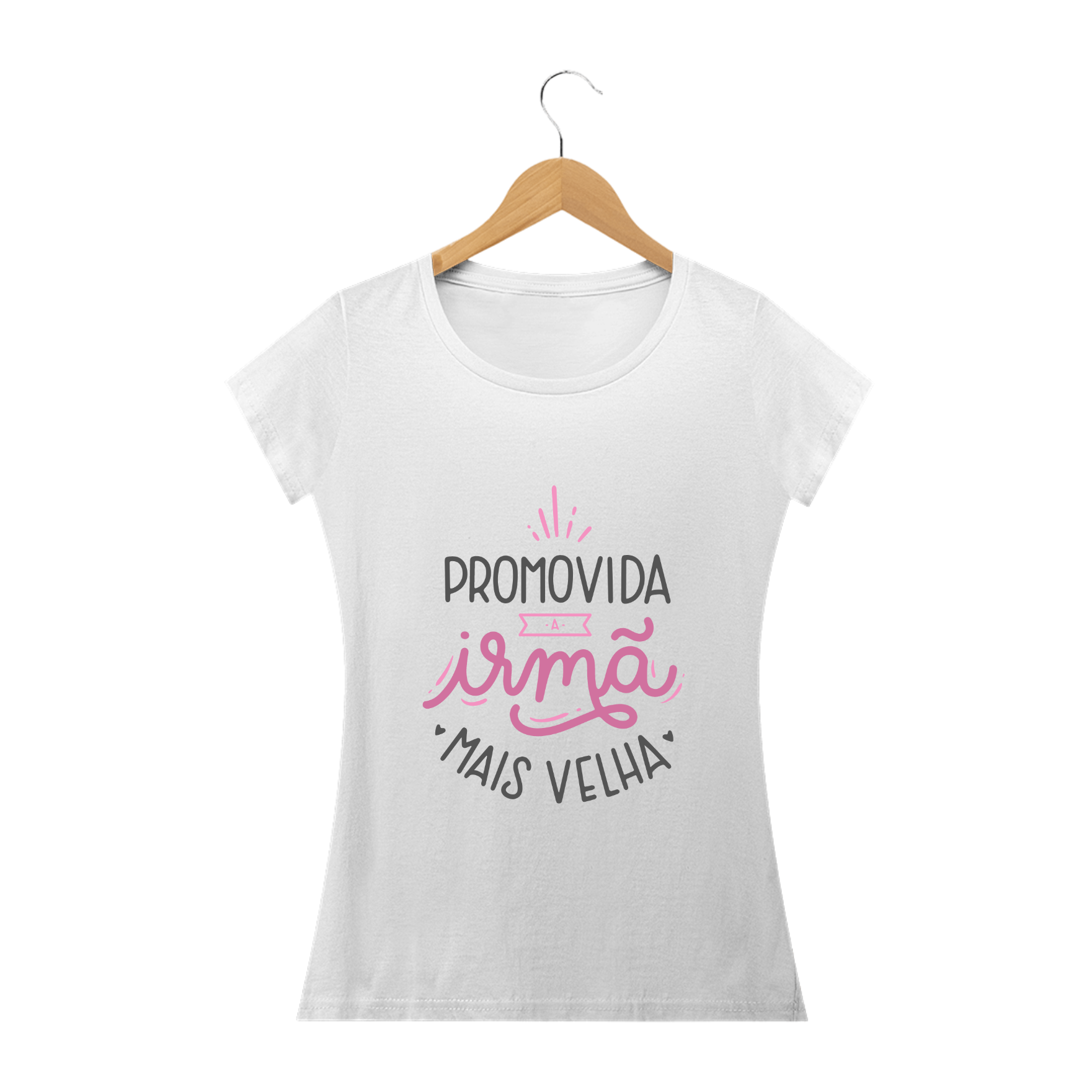 Promovida a irmã mais velha - Camisa Baby Long Quality 