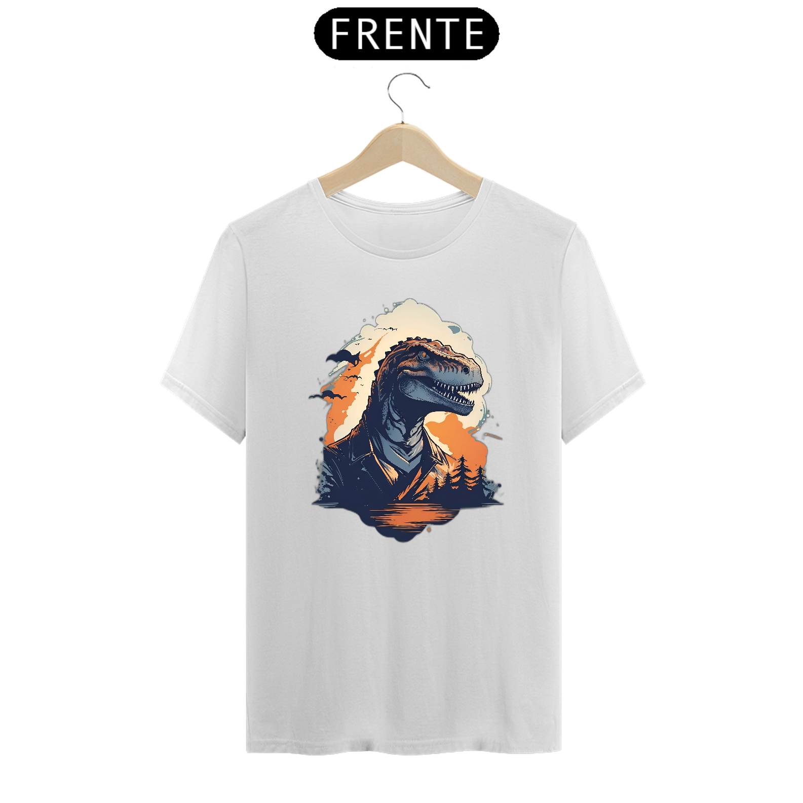 Camiseta desenho de sr t-rex 