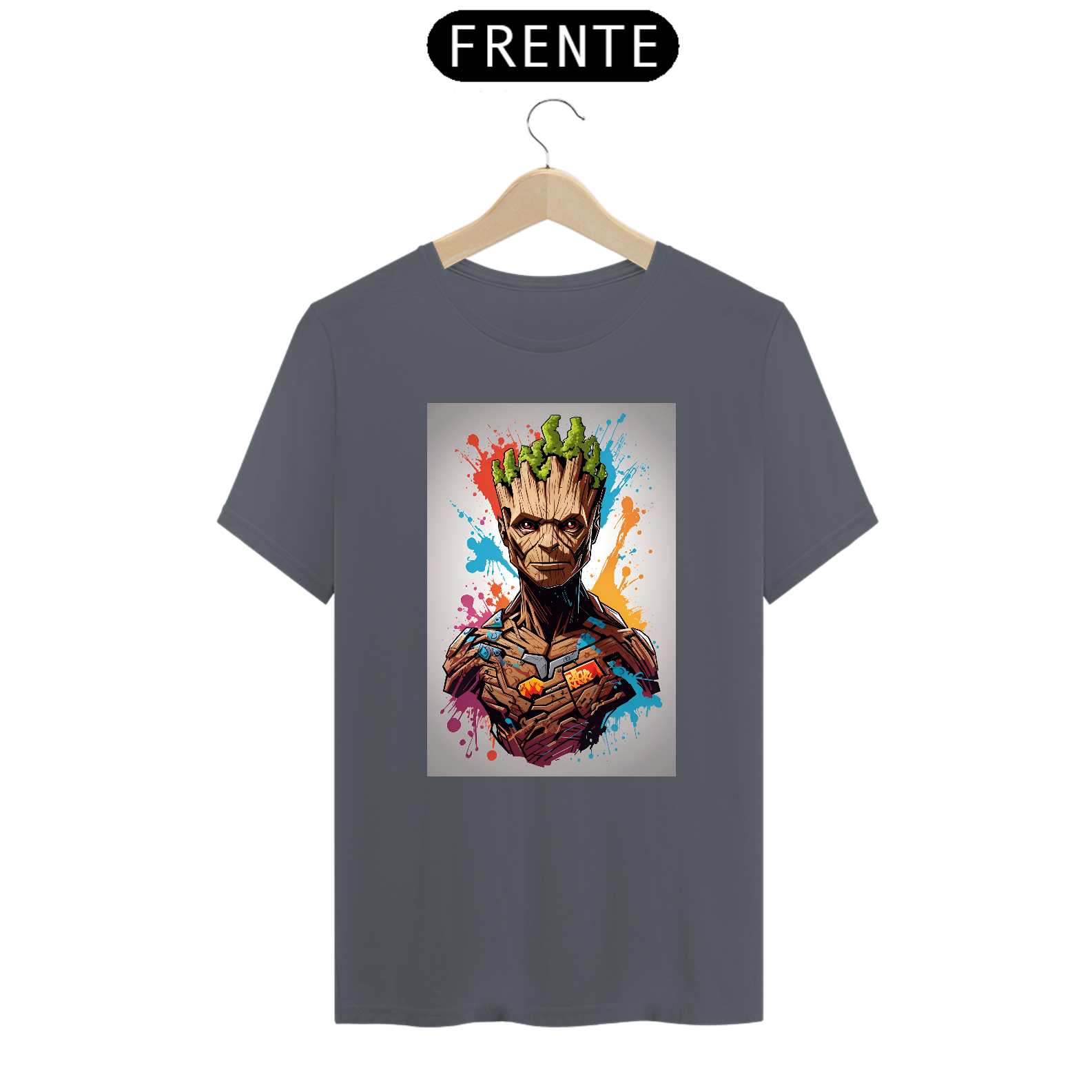 Camiseta Groot colorido 2