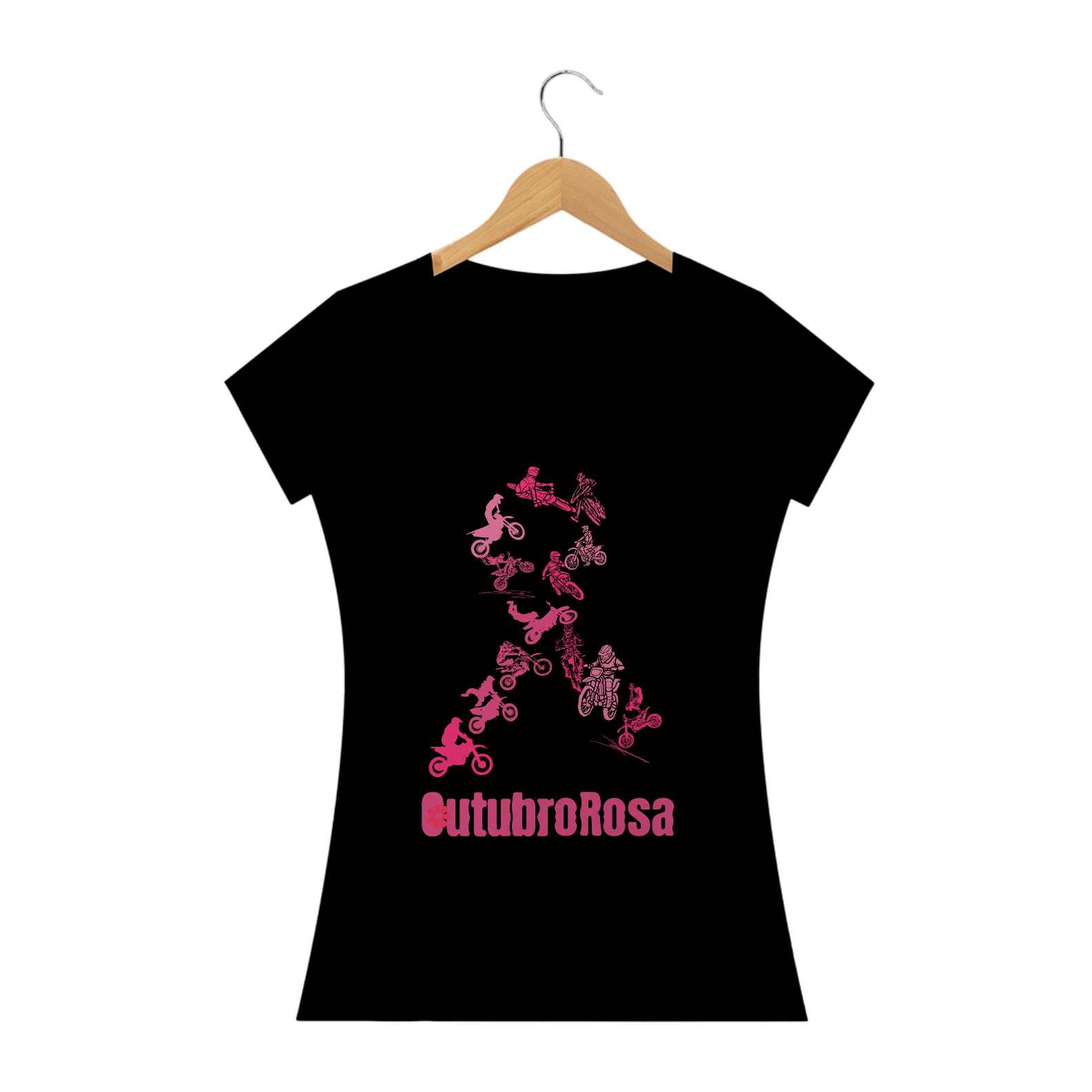 Camiseta Feminina outubro rosa 
