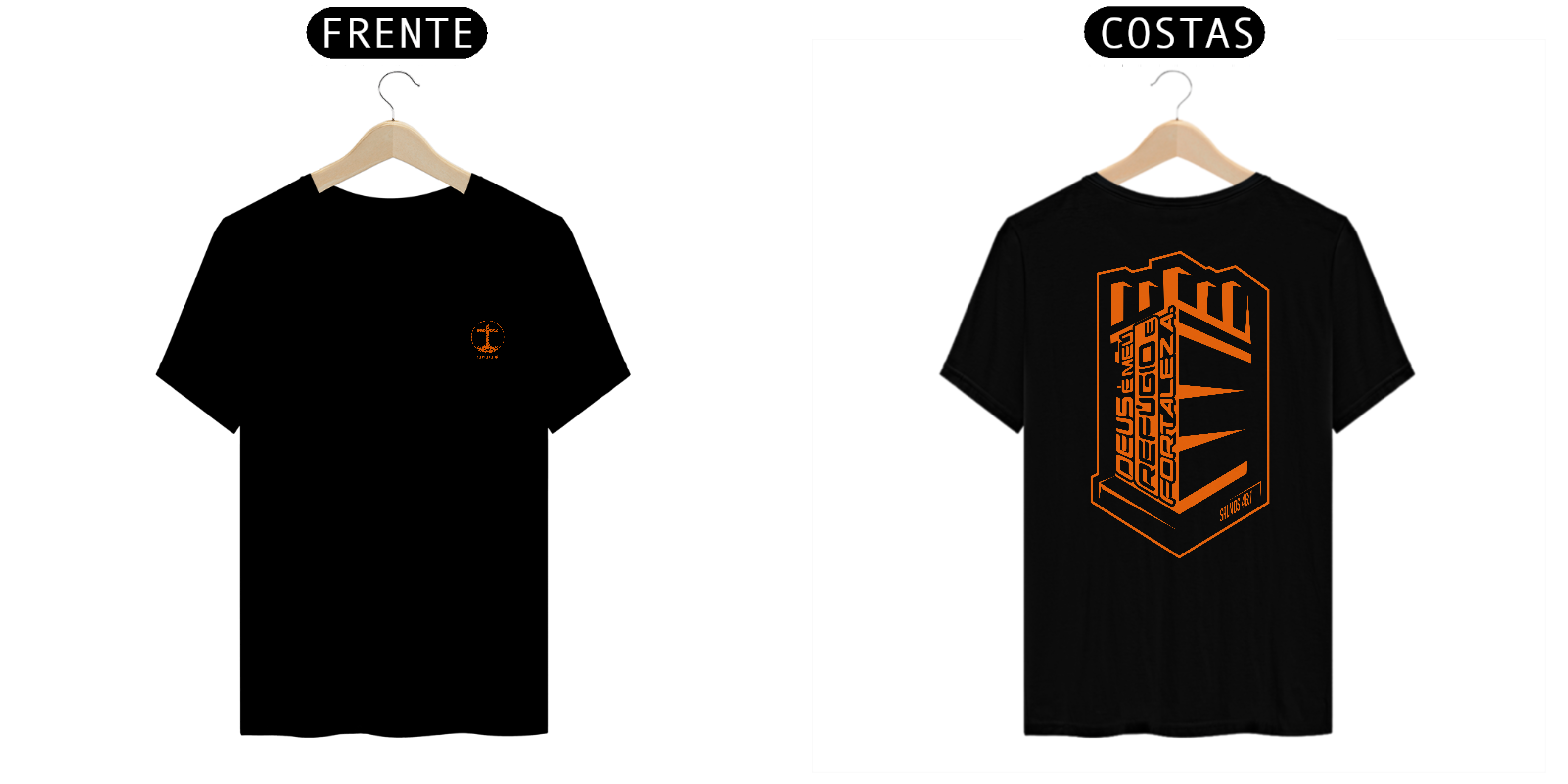 CAMISETA REFÚGIO E FORTALEZA 