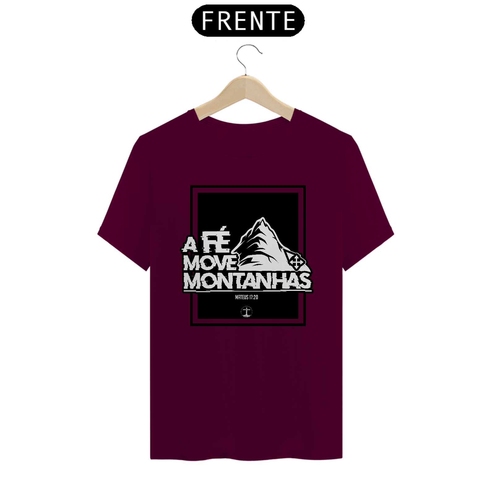 Nome do produto: CAMISETA A FÉ MOVE MONTANHAS 