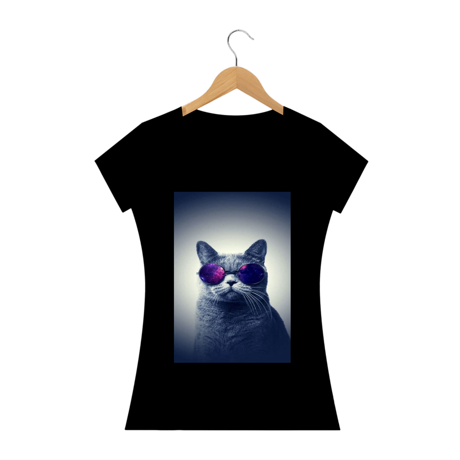 Gato com Óculos Roxo