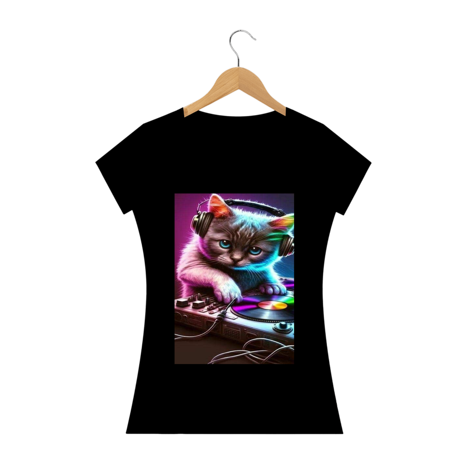 Camiseta Gato DJ
