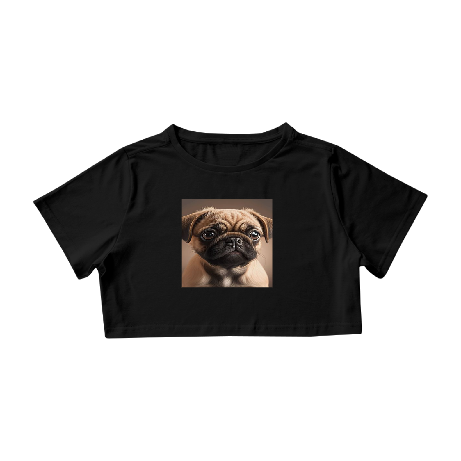 Camiseta Cropped Pug