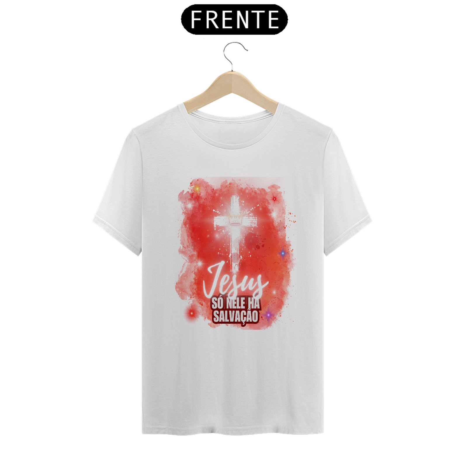 T-Shirt Classic Cristã Jesus, só nele há salvação
