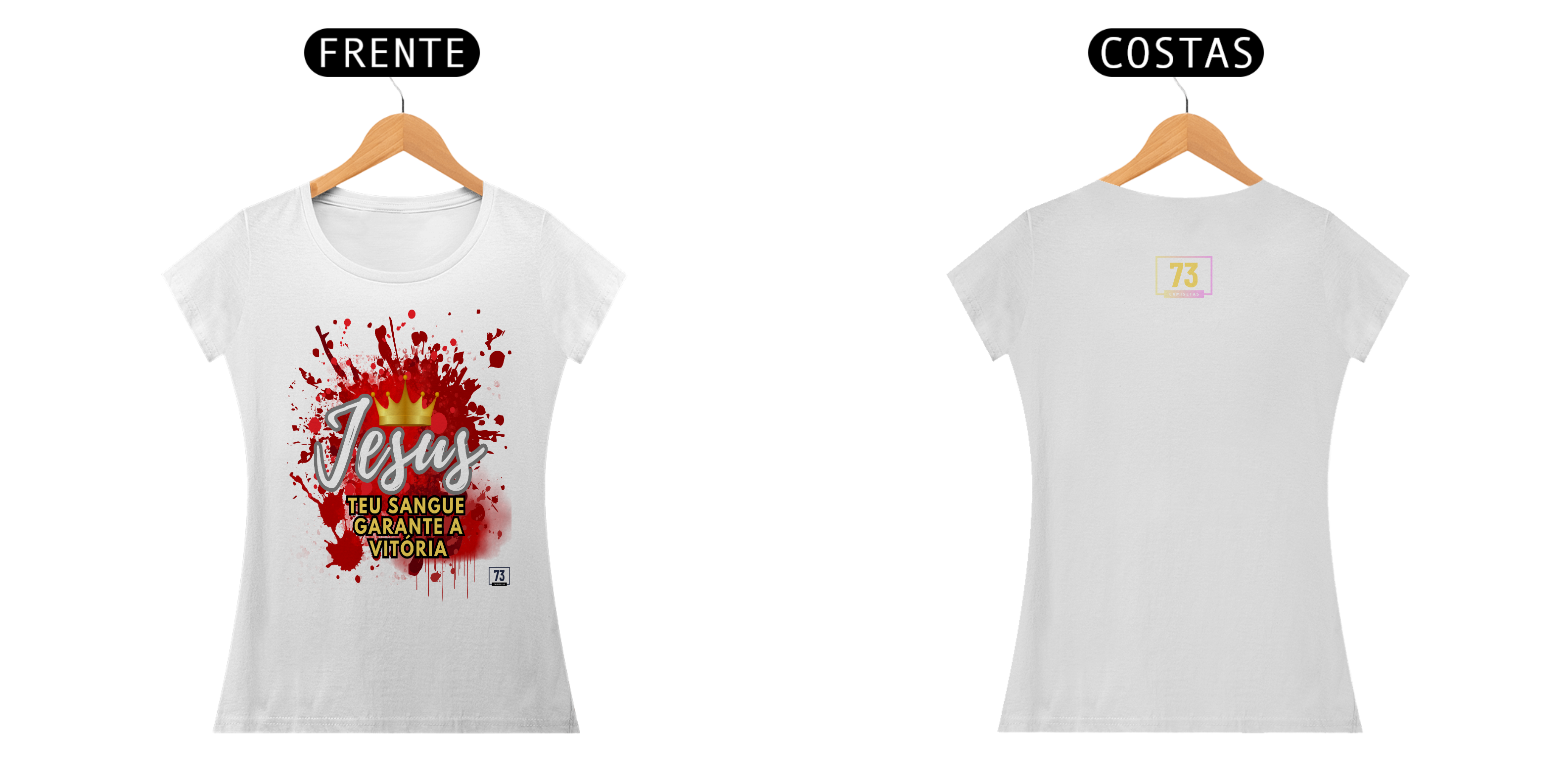 Baby Long Classic Cristã Jesus Teu Sangue