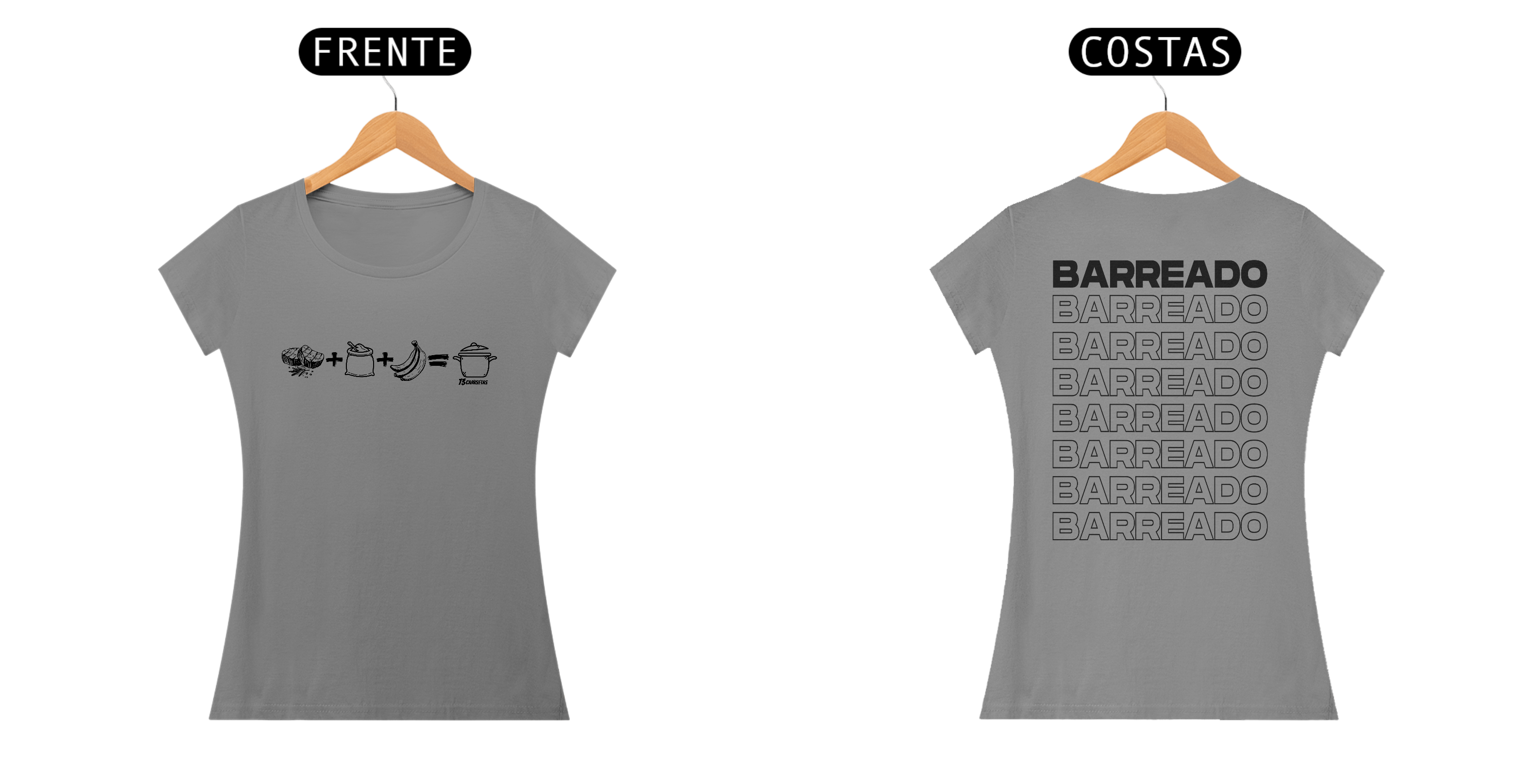 Baby long Caiçara Receita de barreado Coleção Bagrinho's