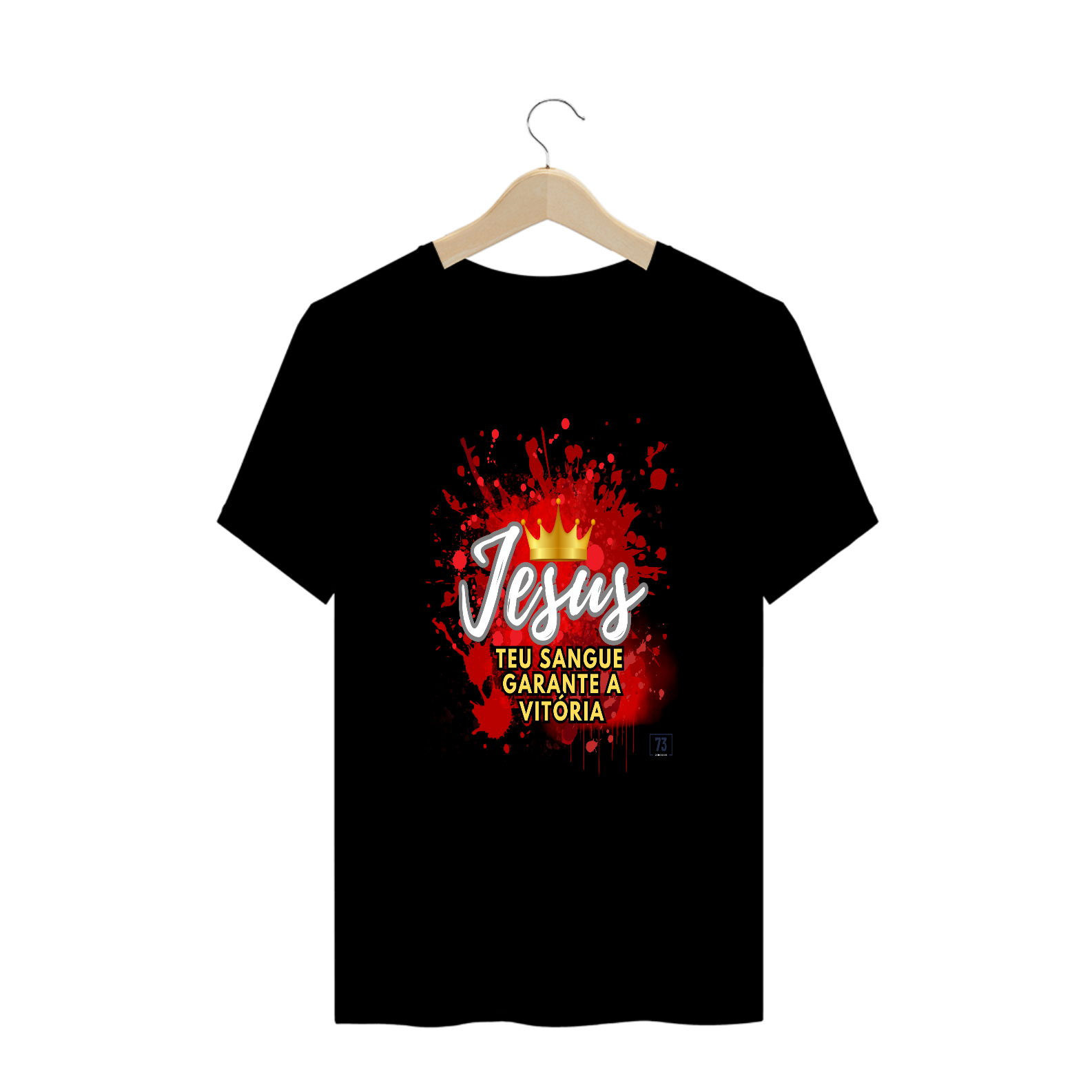T-Shirt Plus Size Cristã Jesus Teu Sangue