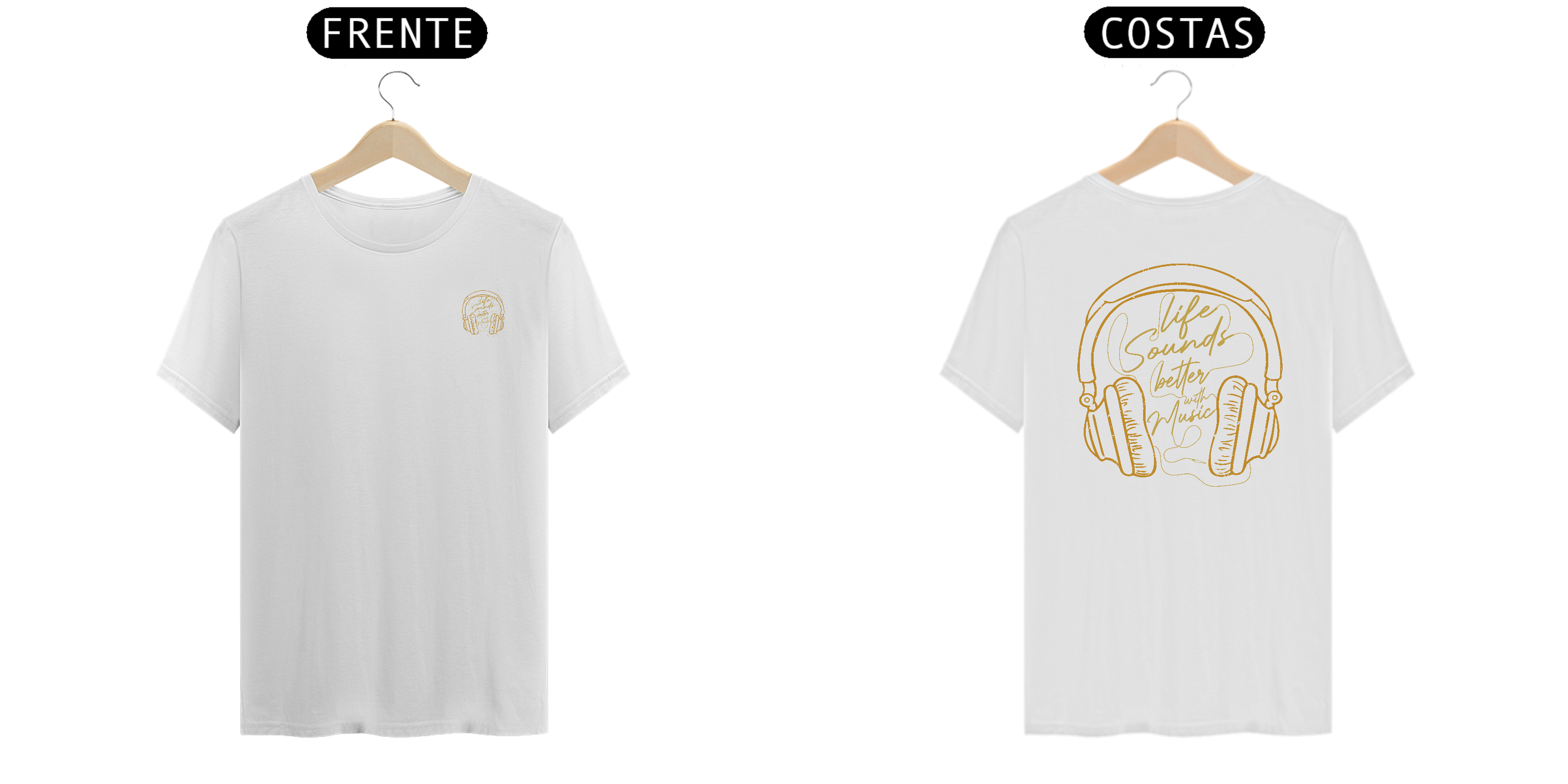 Camiseta Coleção F&B Musical Life Sounds Better