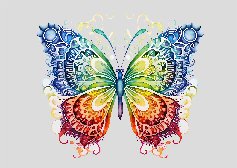 Pôster Paisagem Butterfly