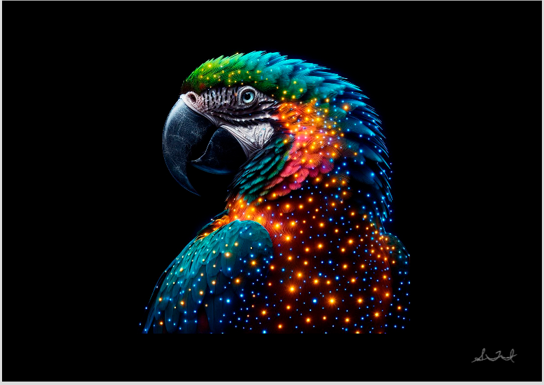 Pôster Paisagem Arara