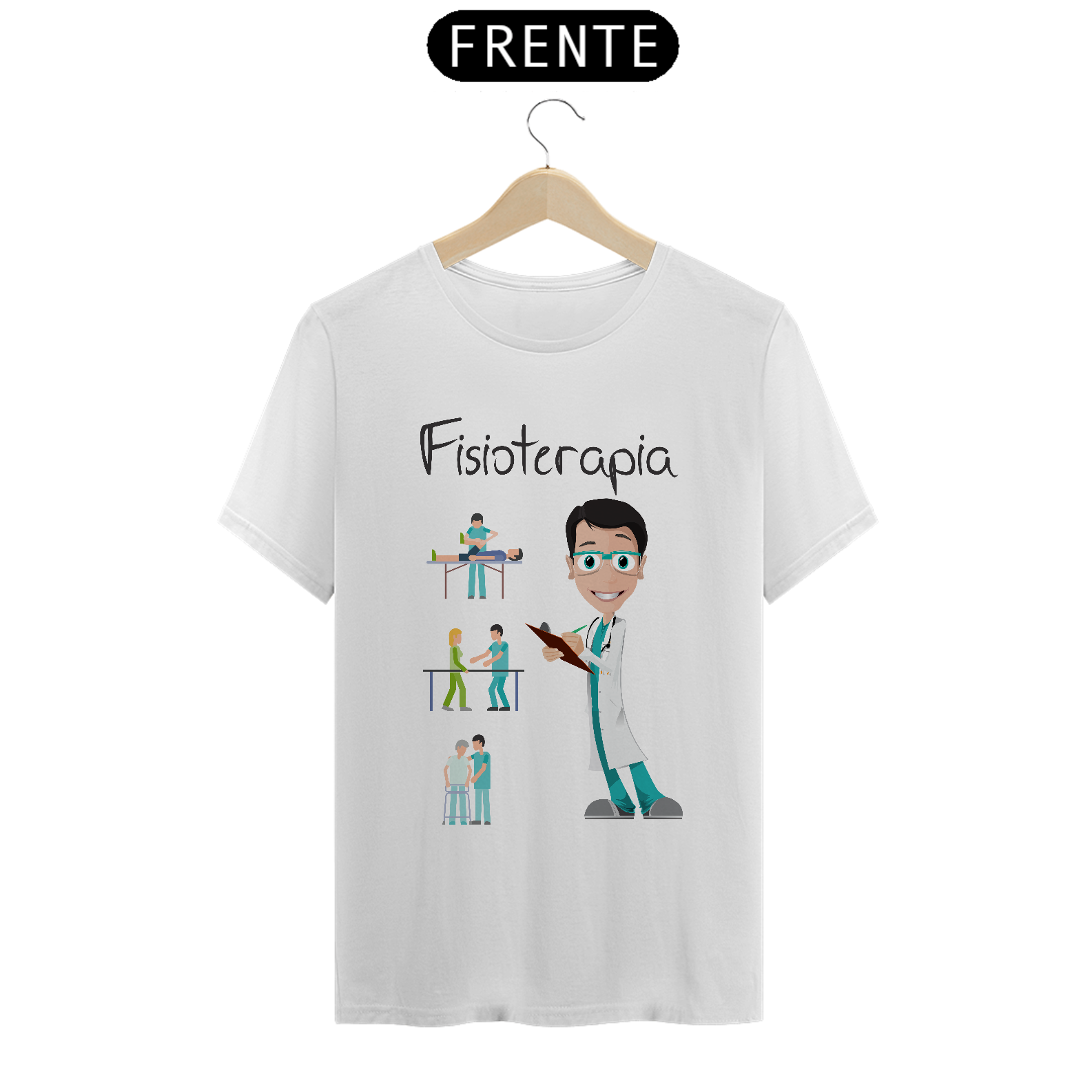Camiseta Masc Profissões Fisioterapia 2