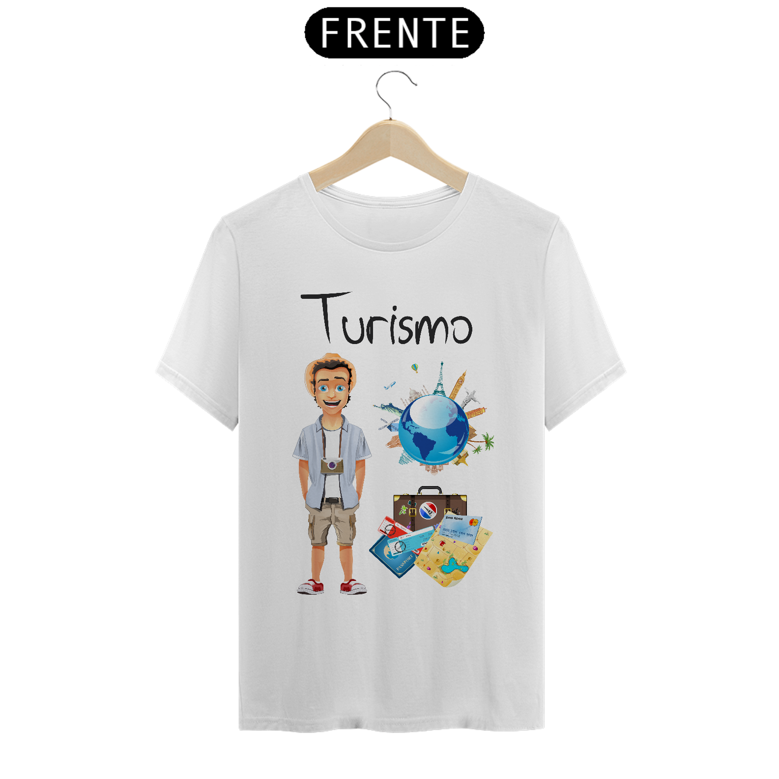 Camiseta Masc Profissões Turismo