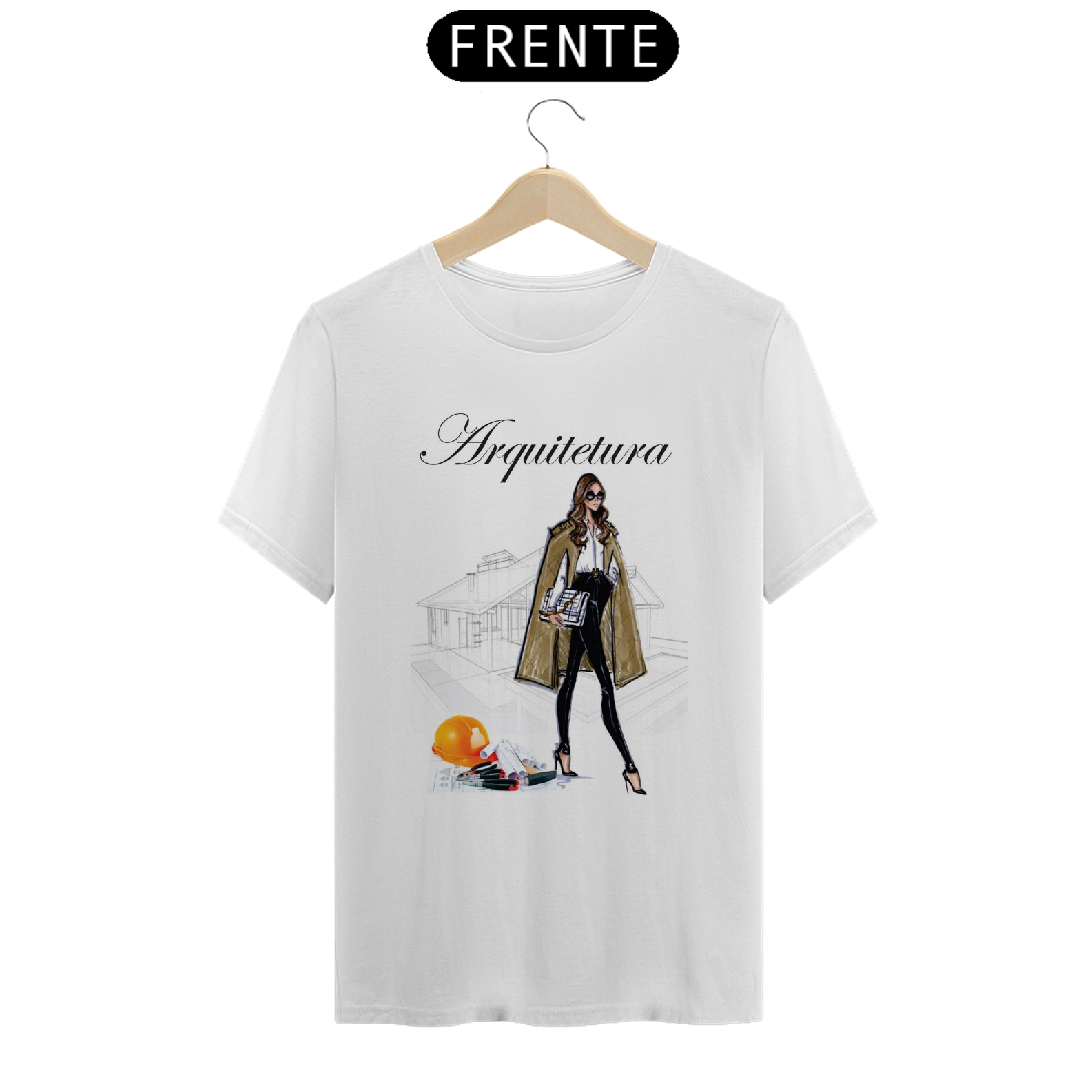 Camiseta Fem Profissões Arquitetura