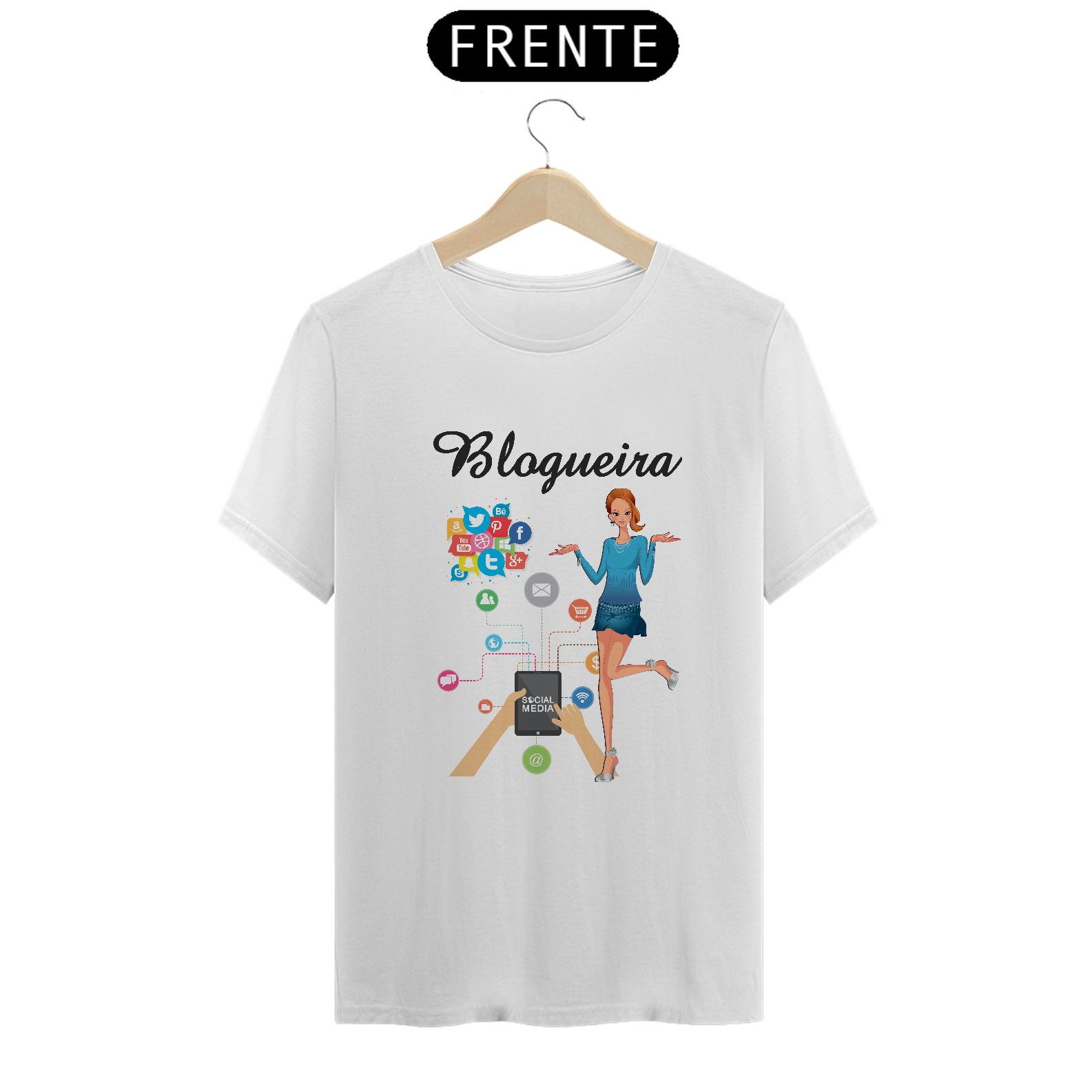 Camiseta Fem Profissões Blogueira