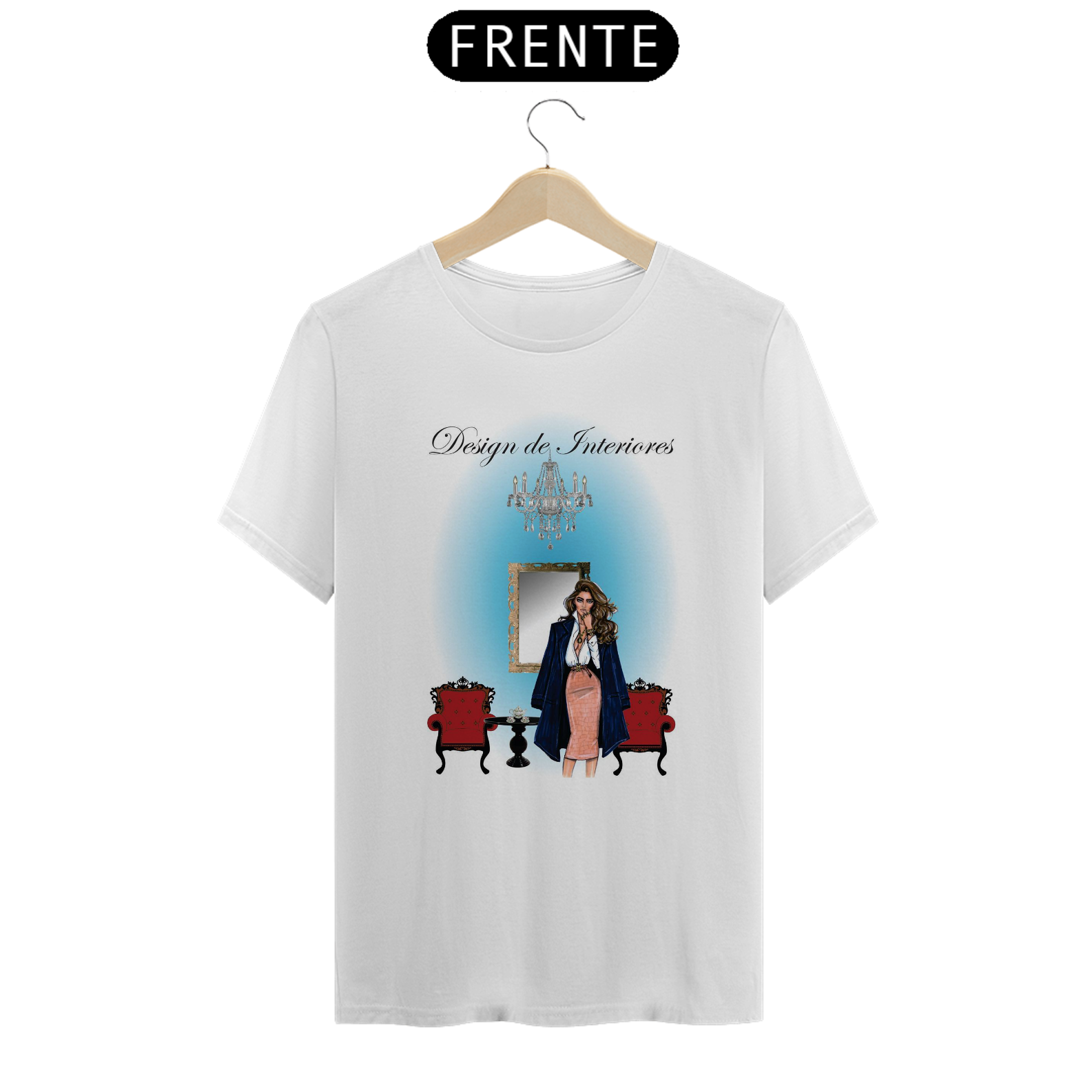 Camiseta Fem Profissões Design de Interiores