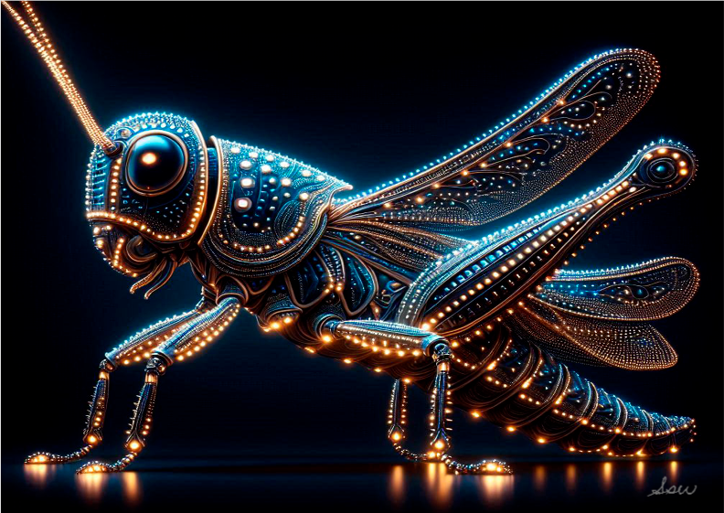 Nome do produto: Poster paisagem Arquétipos e animais de poder Gafanhoto