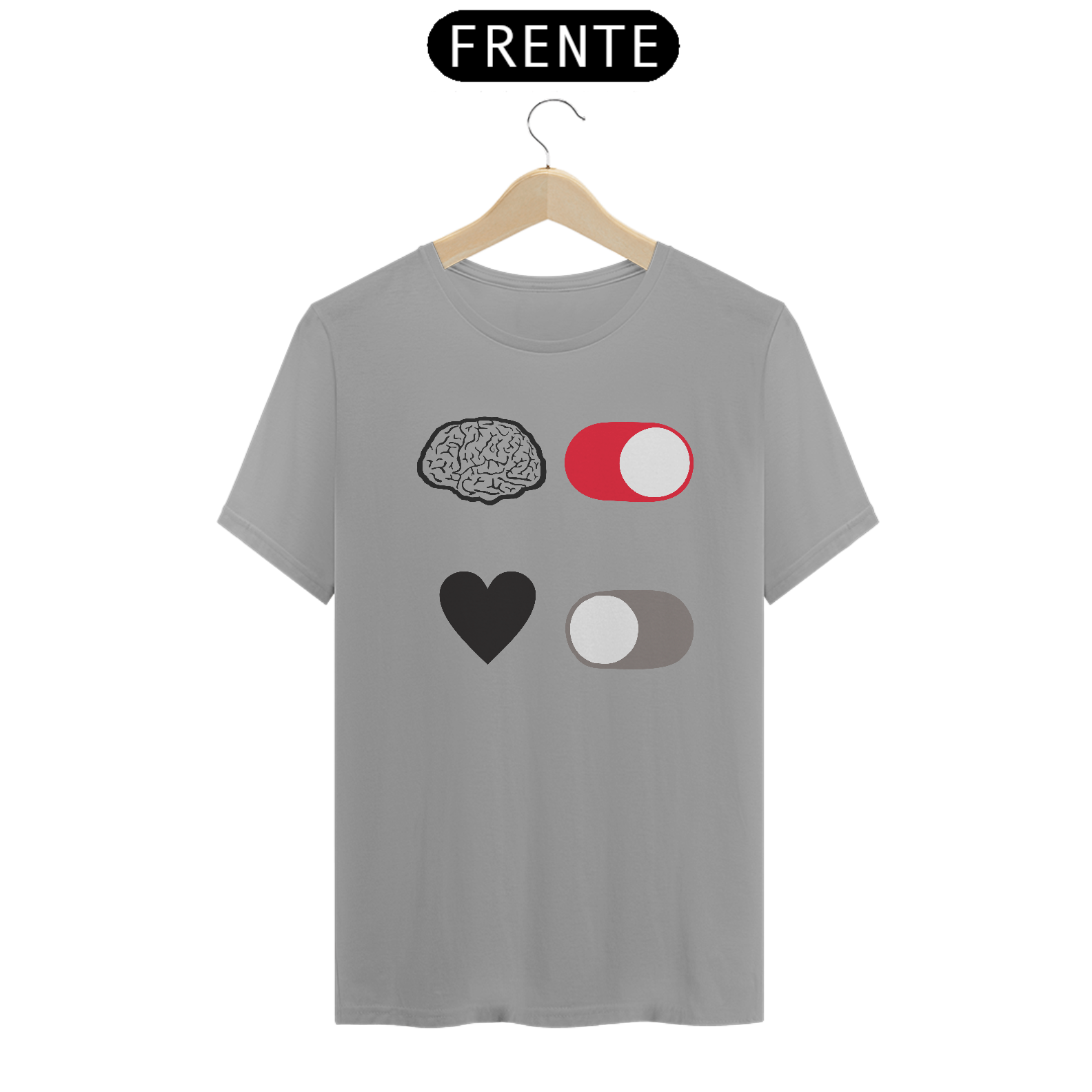 Camiseta Brain on Heart off