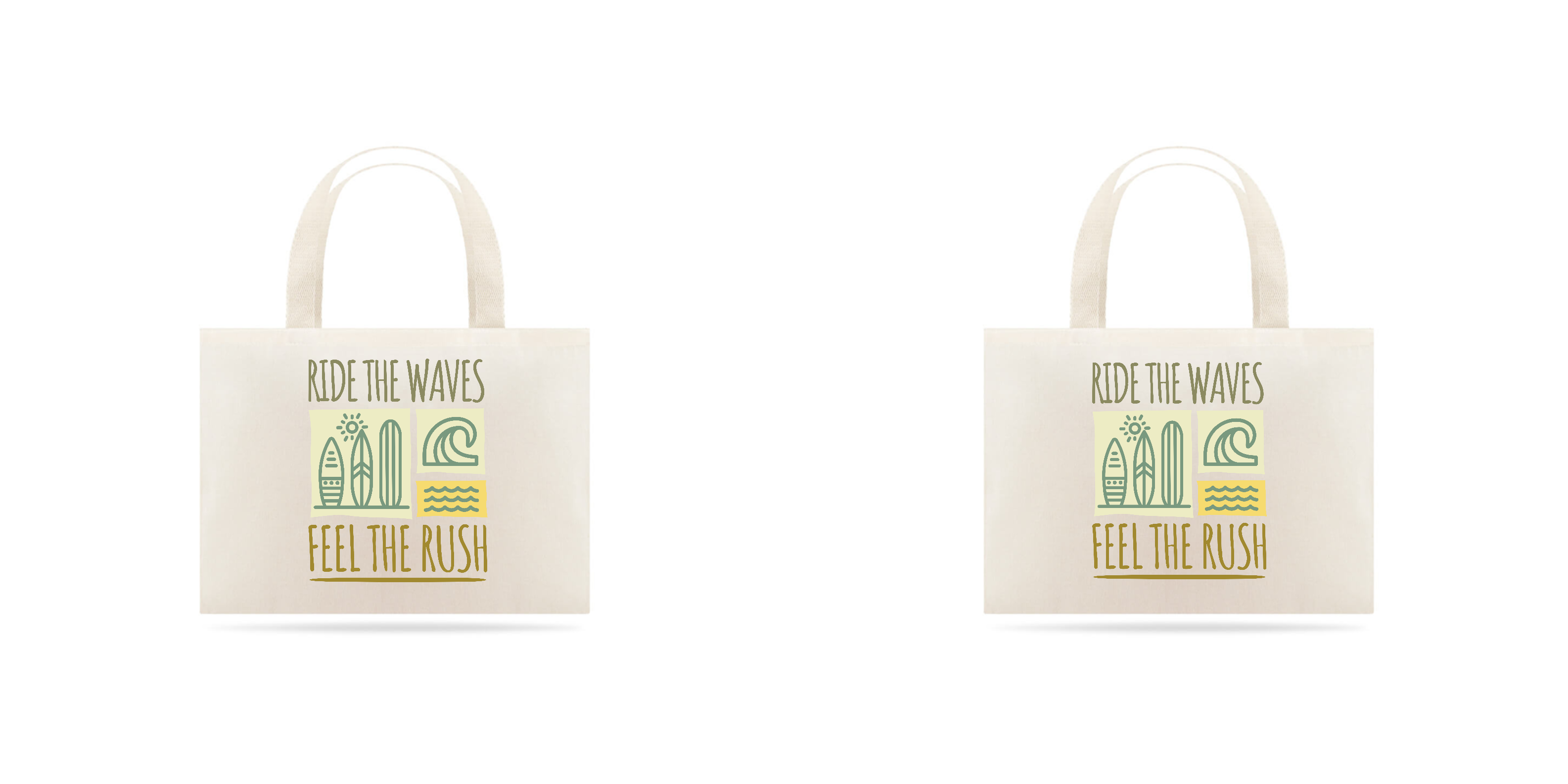 Ecobag Praia Ride The Waves