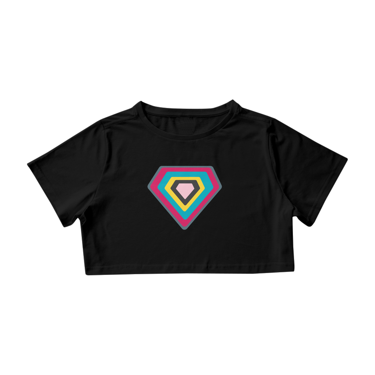Cropped Multicolor Diamond