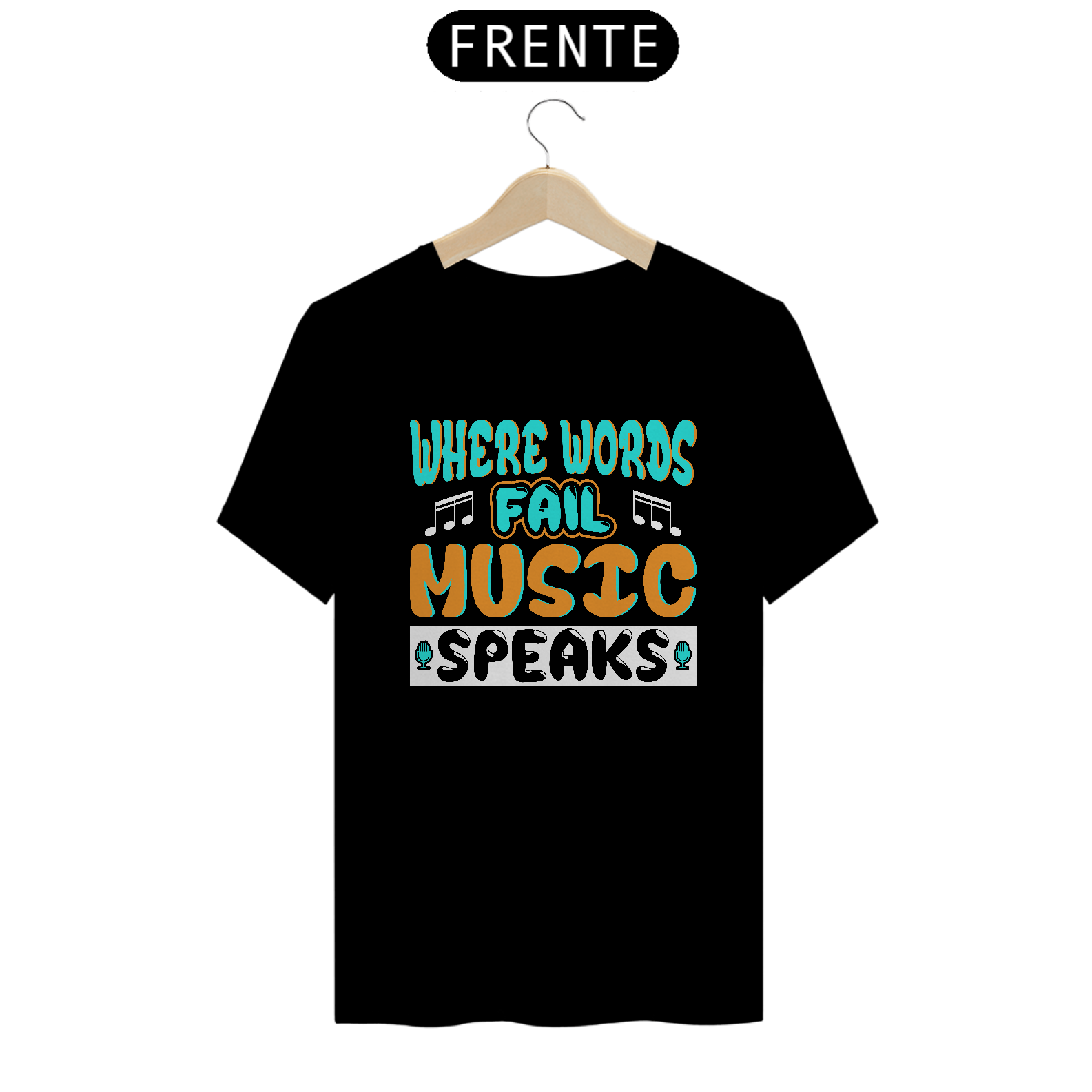Camiseta Coleção Musical Music Speaks