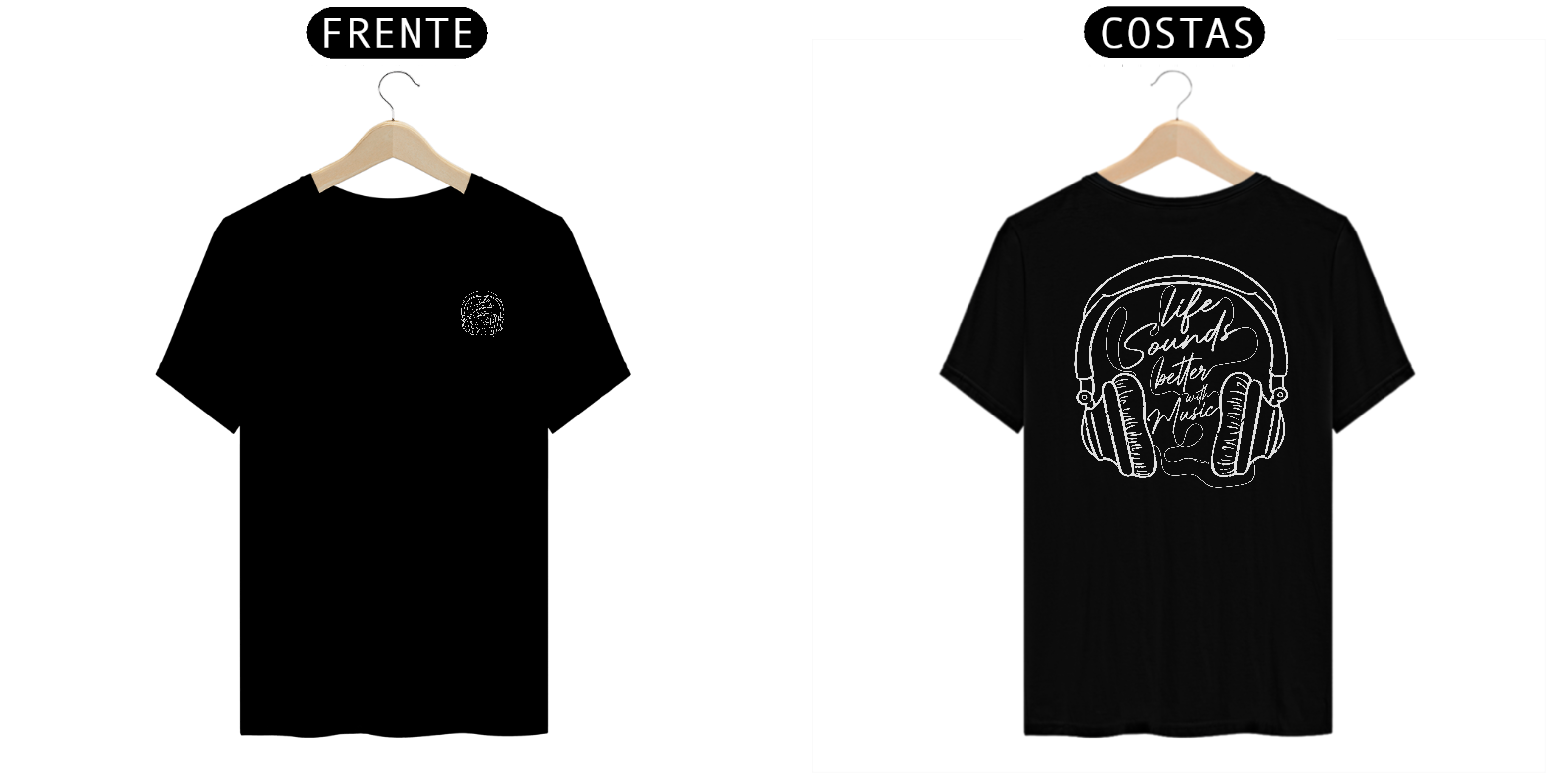 Camiseta Coleção F&B Musical Life Sounds Better 2