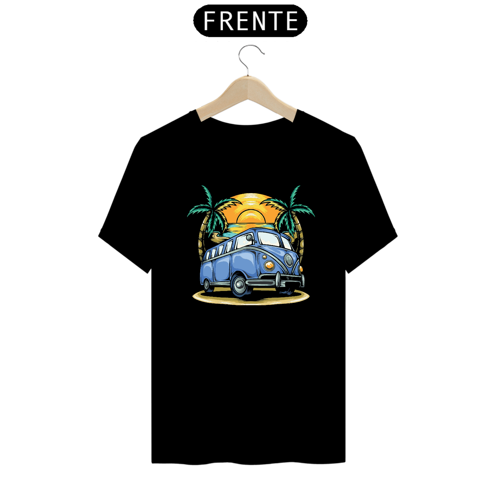 camiseta kombi praia